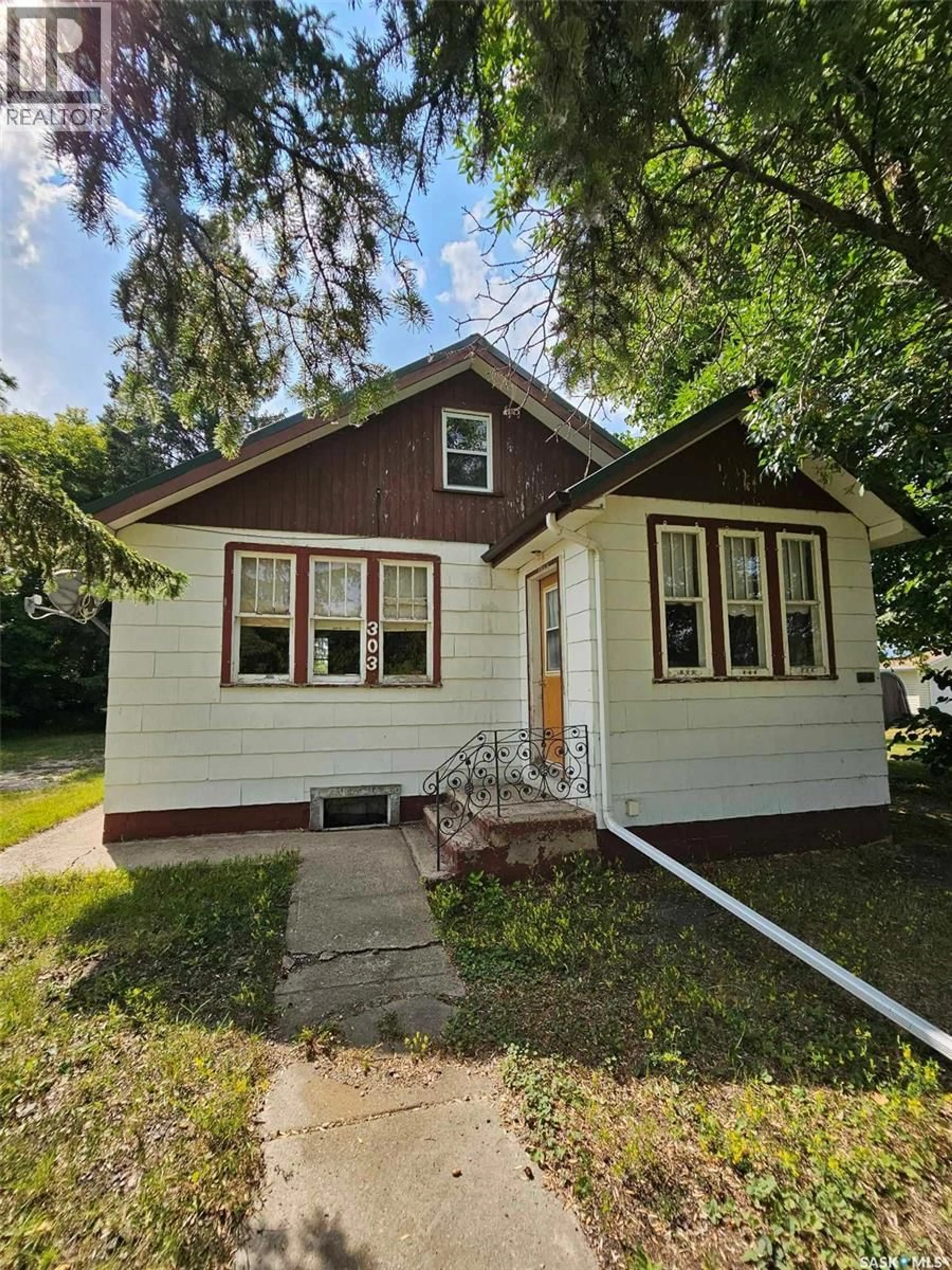 Home with vinyl exterior material, street for 303 OHLEN STREET, Stockholm Saskatchewan S0A3Y0