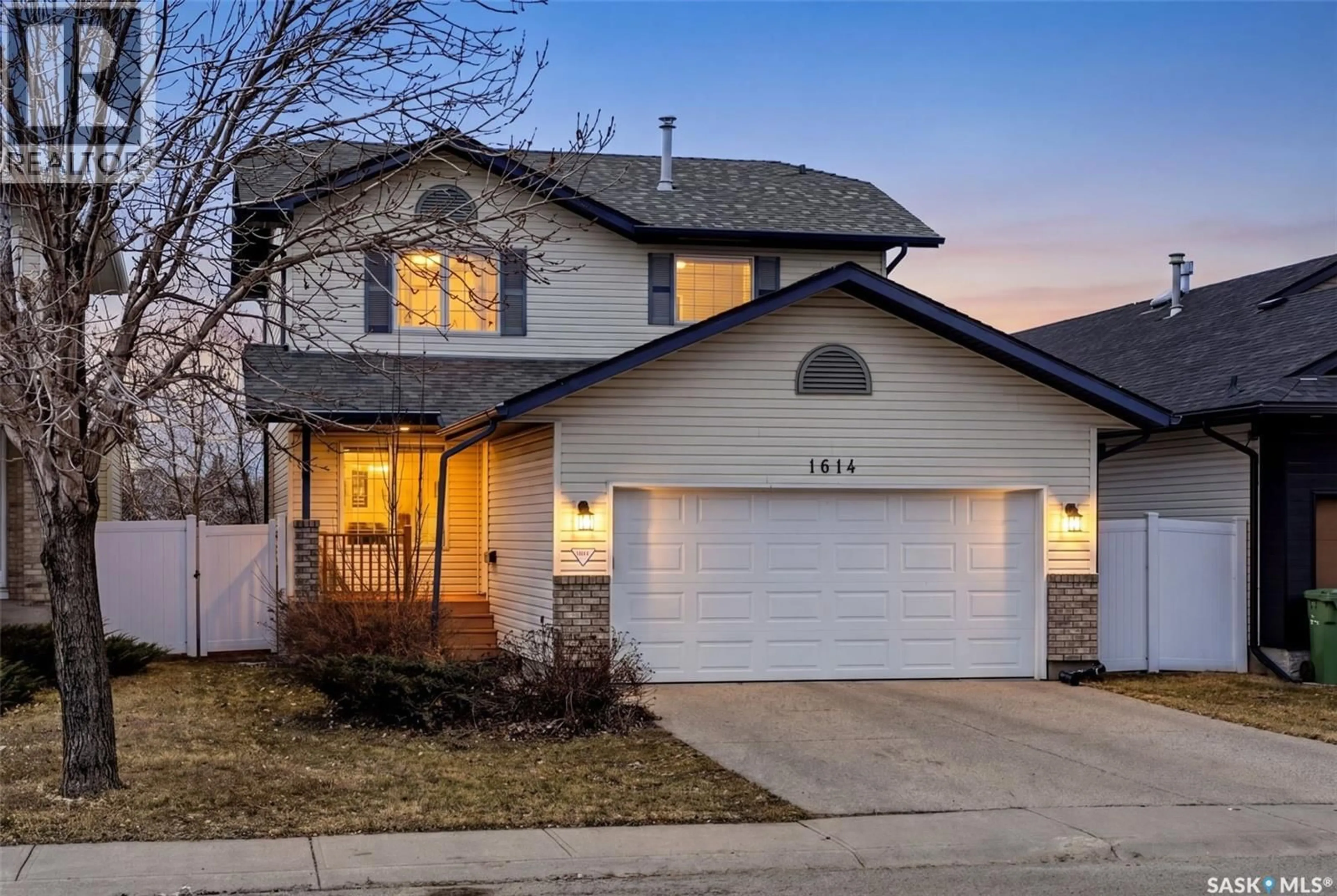 Home with vinyl exterior material, street for 1614 ROUSSEAU CRESCENT, Regina Saskatchewan S4X4L8
