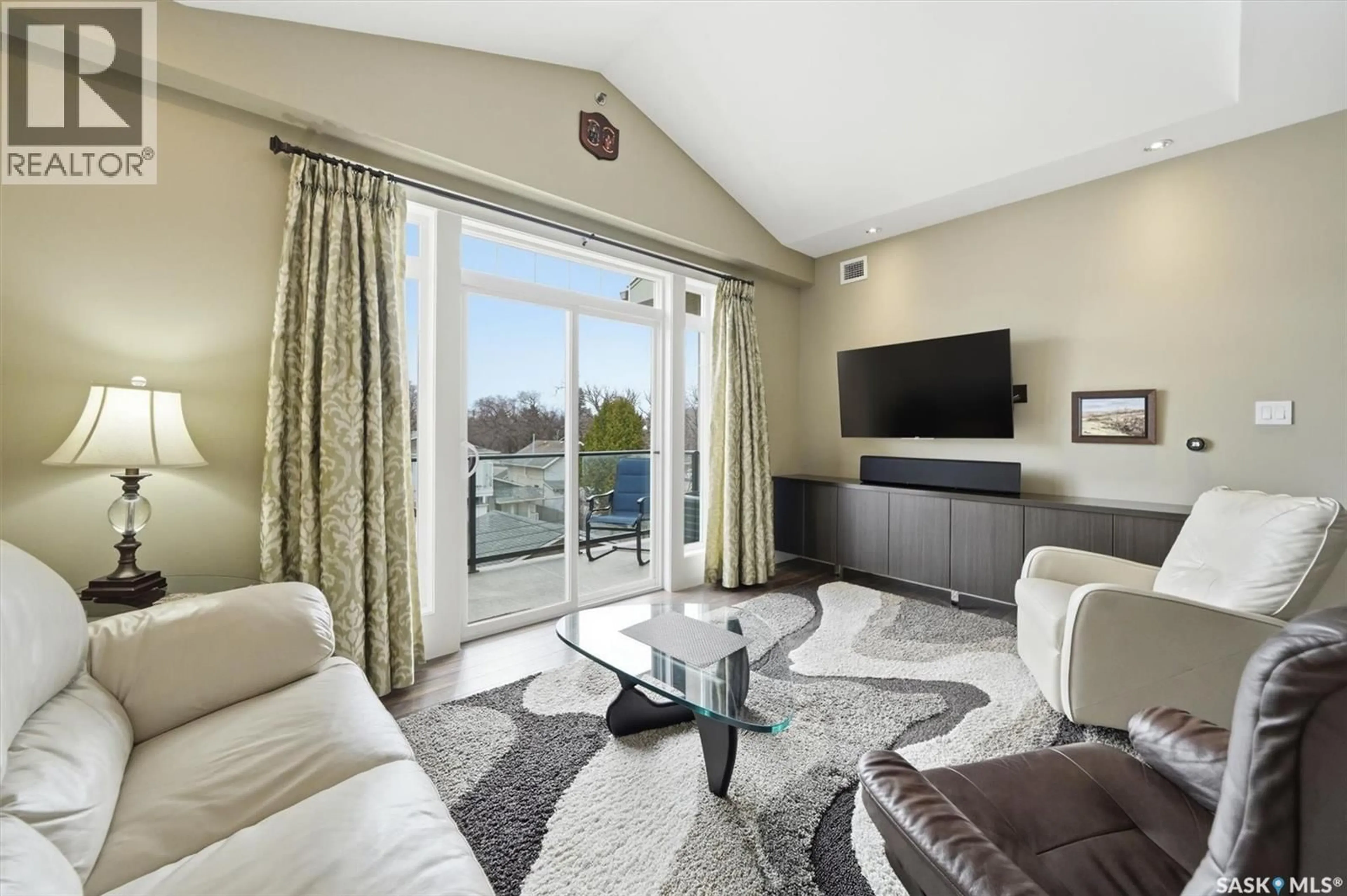 Living room with furniture, unknown for 308 - 721 8TH STREET, Saskatoon Saskatchewan S7H0R4