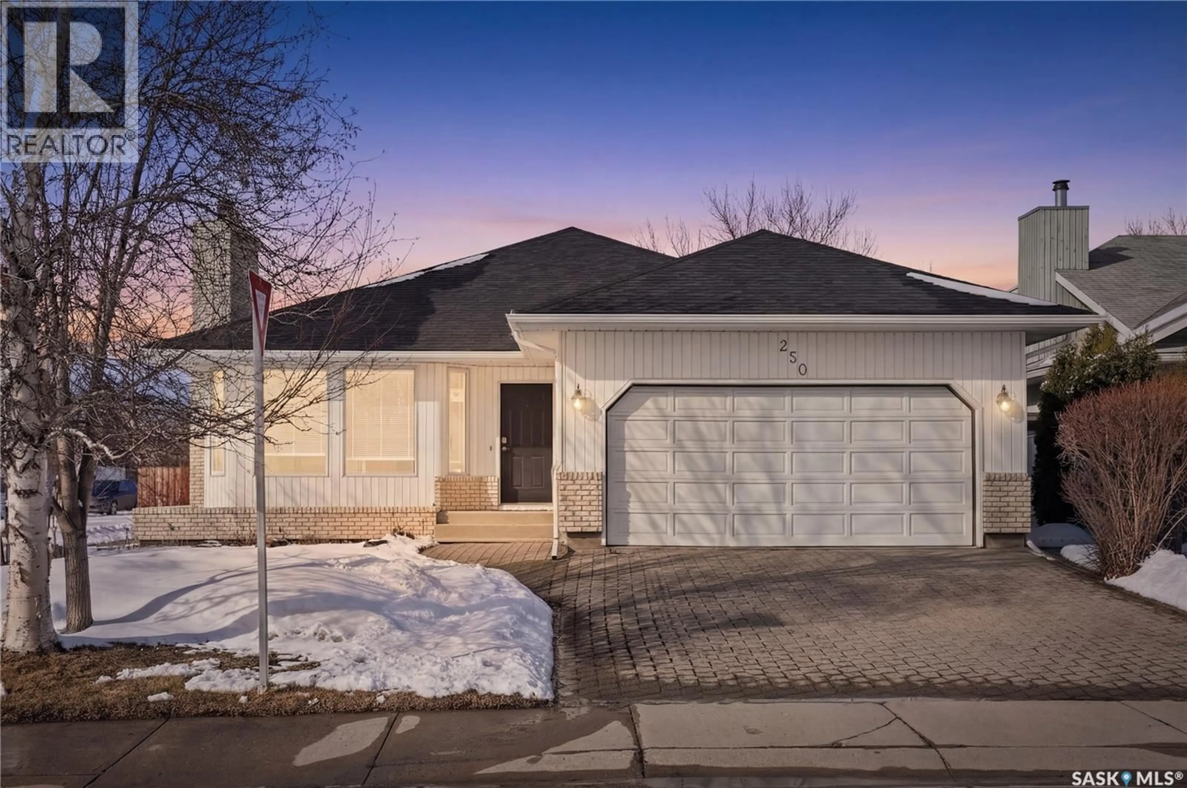 Home with brick exterior material, street for 250 BORNSTEIN COURT, Saskatoon Saskatchewan S7N3Y3