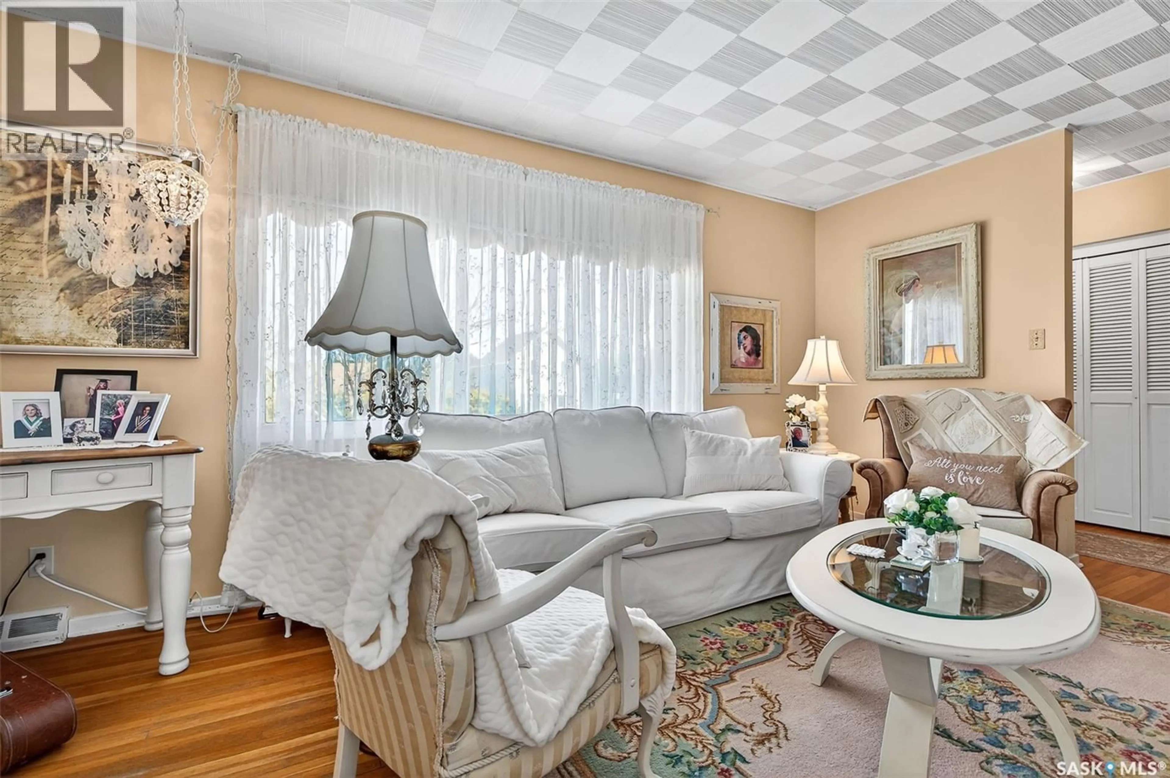 Living room with furniture, unknown for 1320 GRAFTON AVENUE, Moose Jaw Saskatchewan S6H3S8