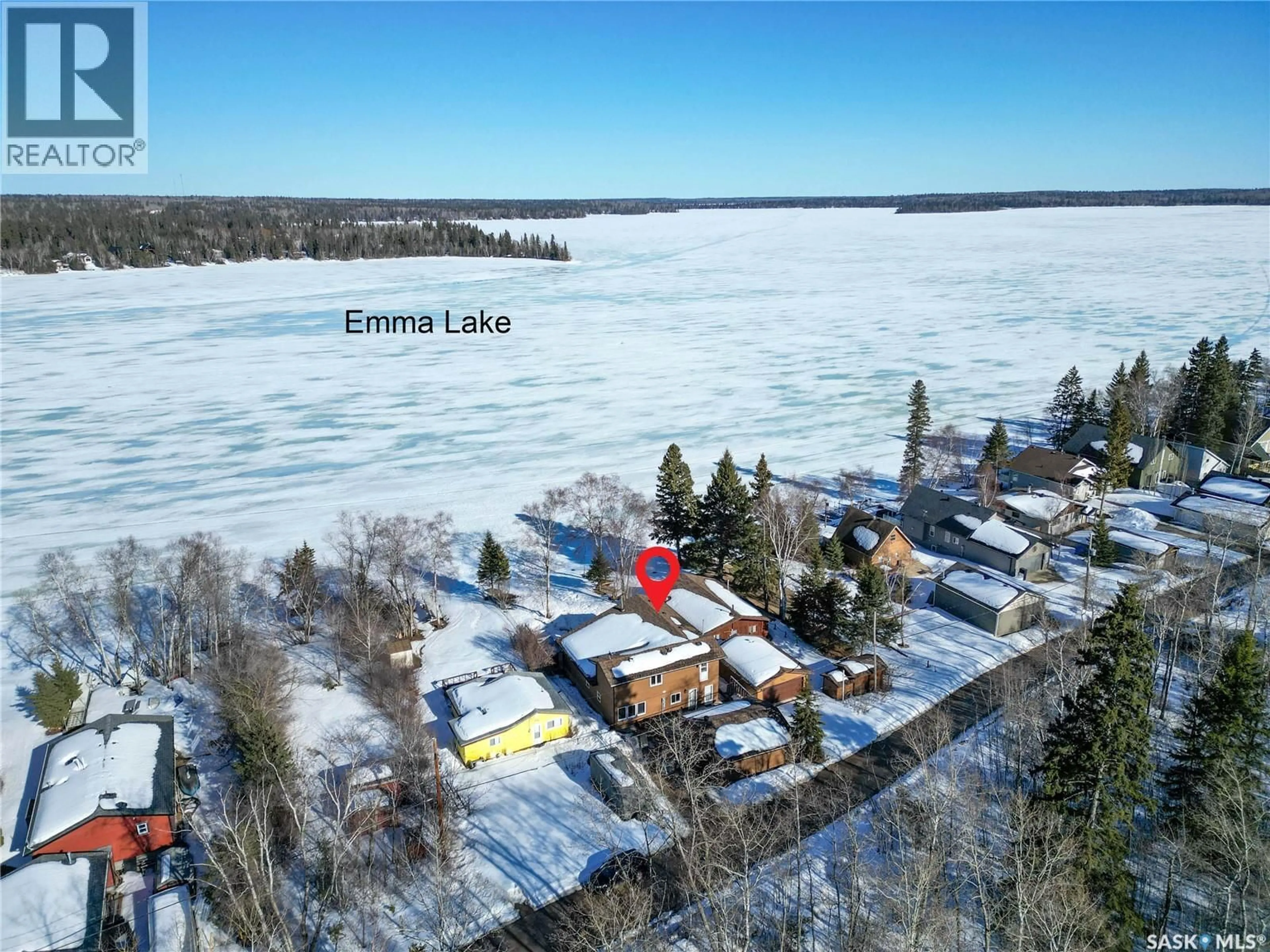 A pic from outside/outdoor area/front of a property/back of a property/a pic from drone, water/lake/river/ocean view for 331 GUISE DRIVE, Lakeland Rm No. 521 Saskatchewan S0J0N0