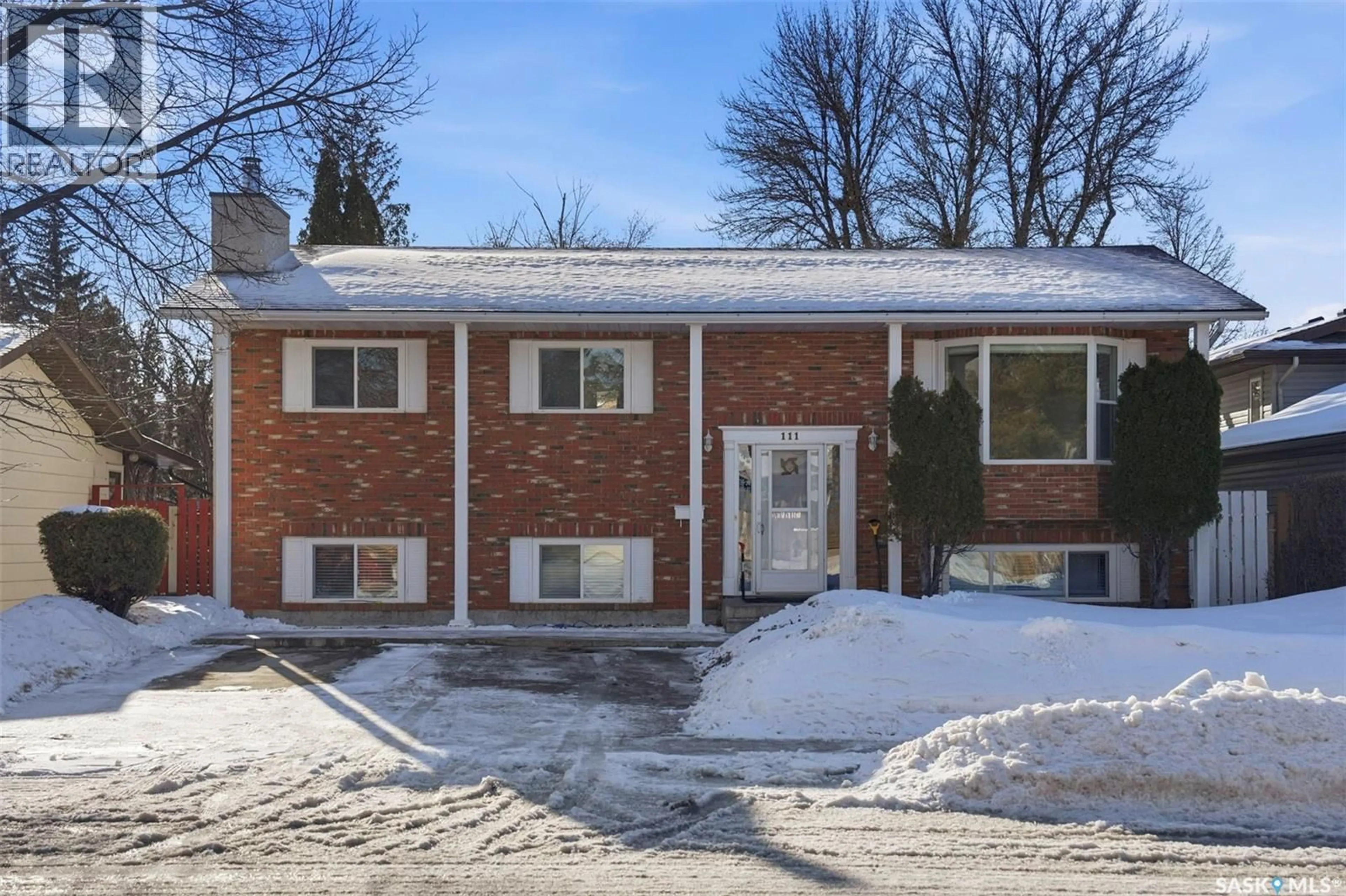 Home with brick exterior material, street for 111 GUSTIN CRESCENT, Saskatoon Saskatchewan S7H6H7