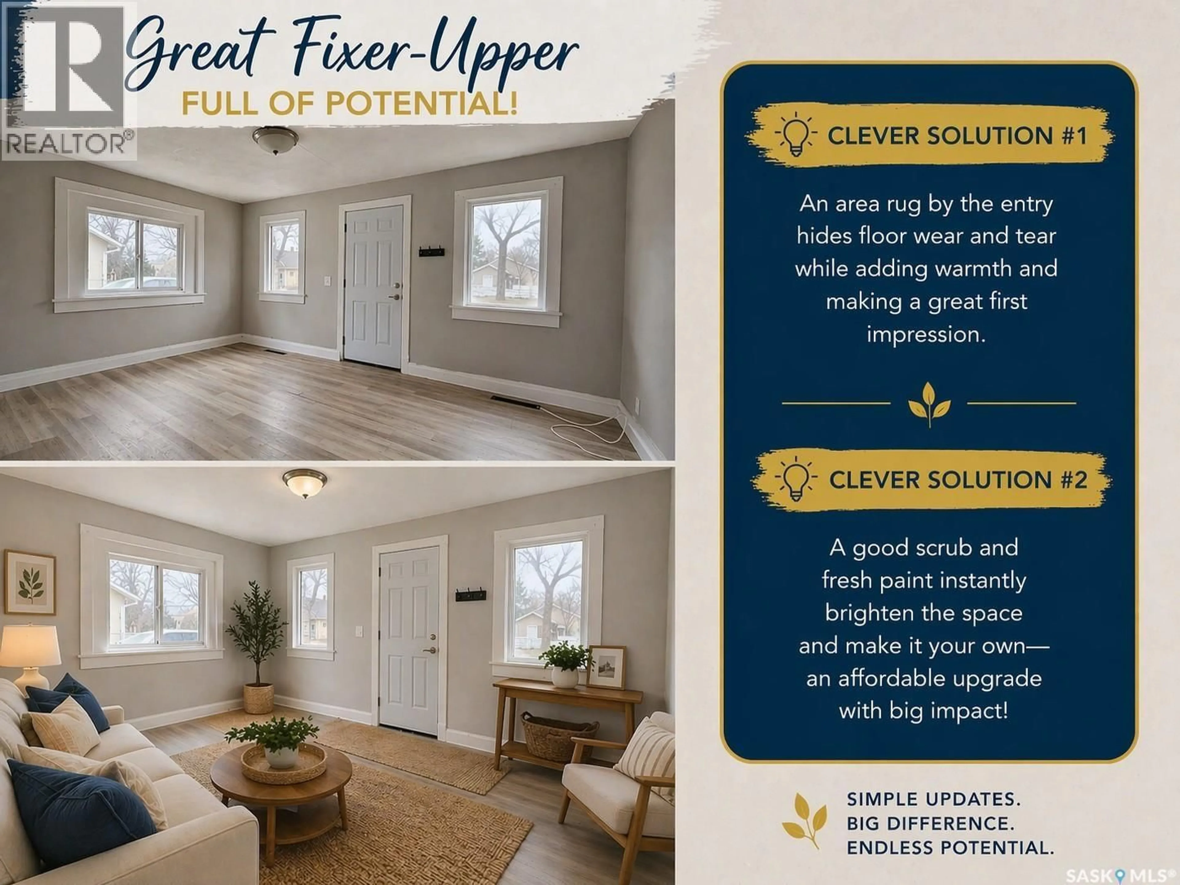 Indoor foyer for 1432 105TH STREET, North Battleford Saskatchewan S9A1T3