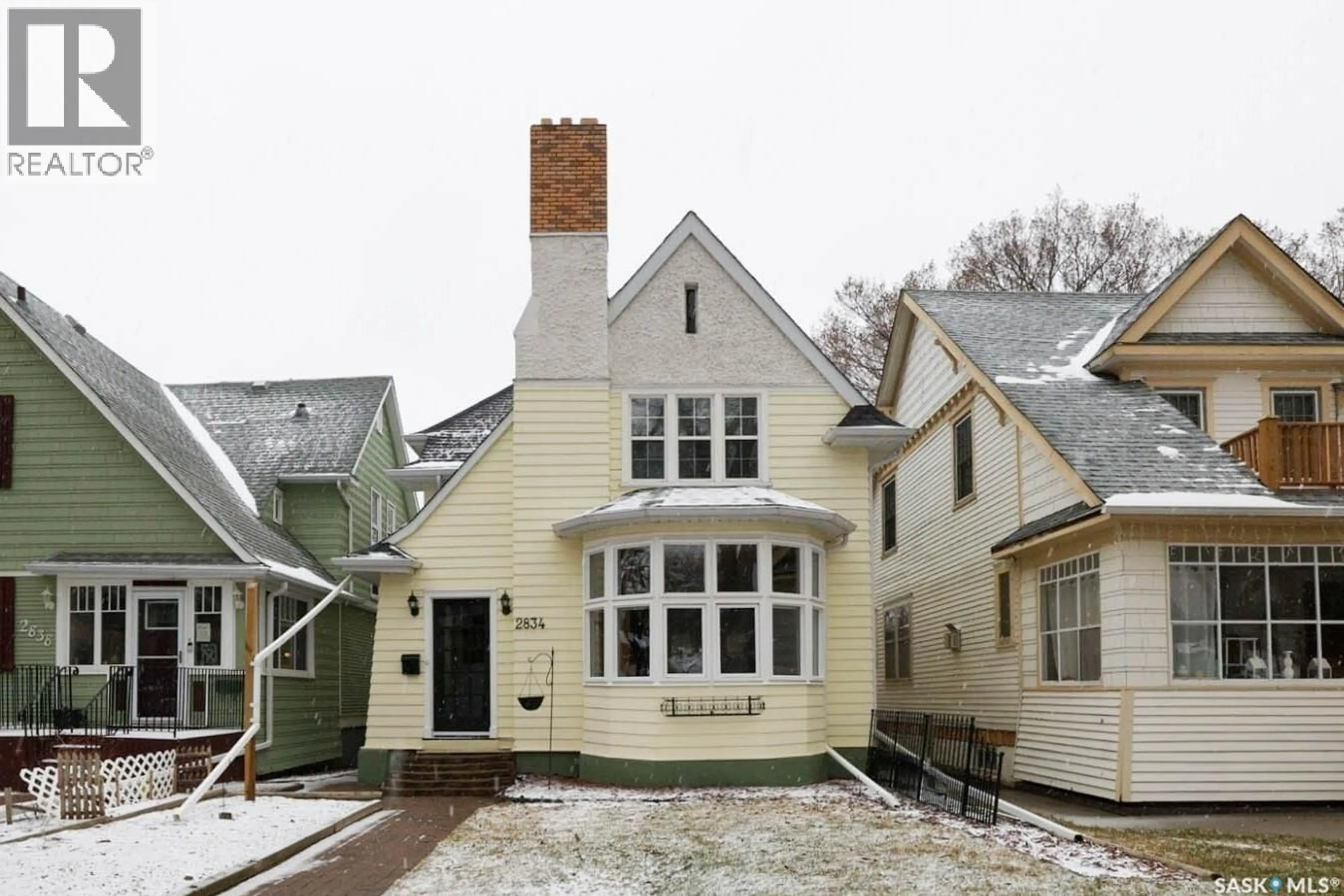 Home with vinyl exterior material, street for 2834 RAE STREET, Regina Saskatchewan S4S1R3