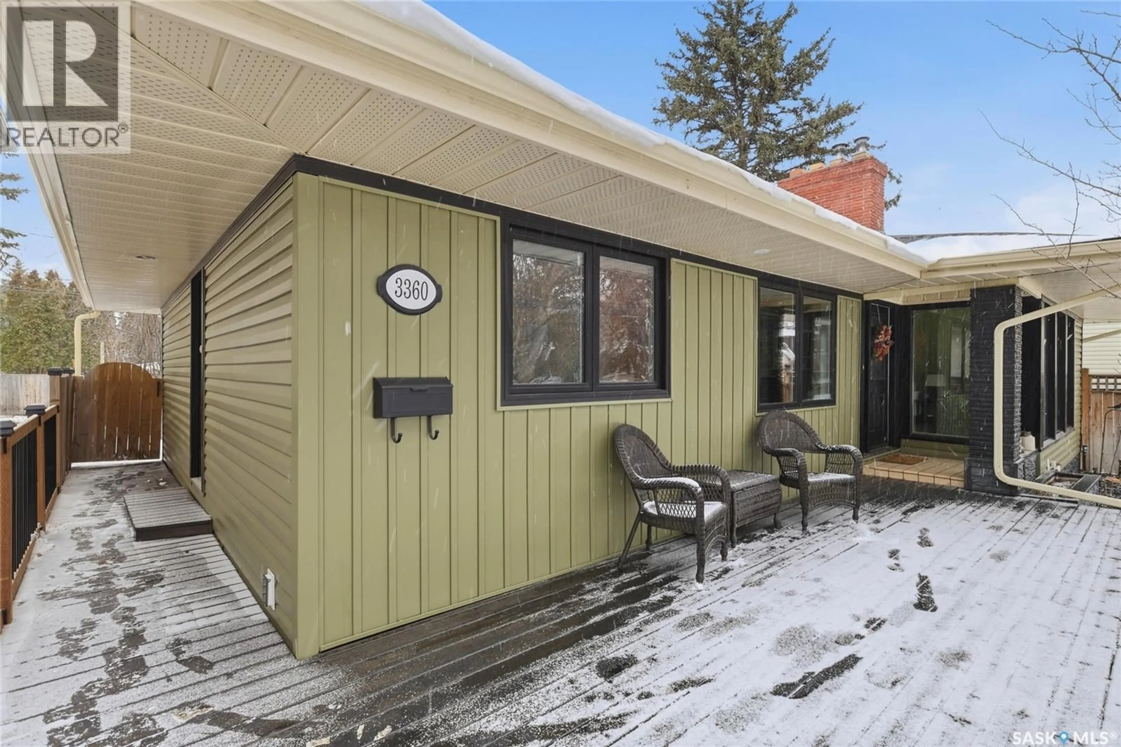 Home with vinyl exterior material, street for 3360 RAE STREET, Regina Saskatchewan S4S1S4