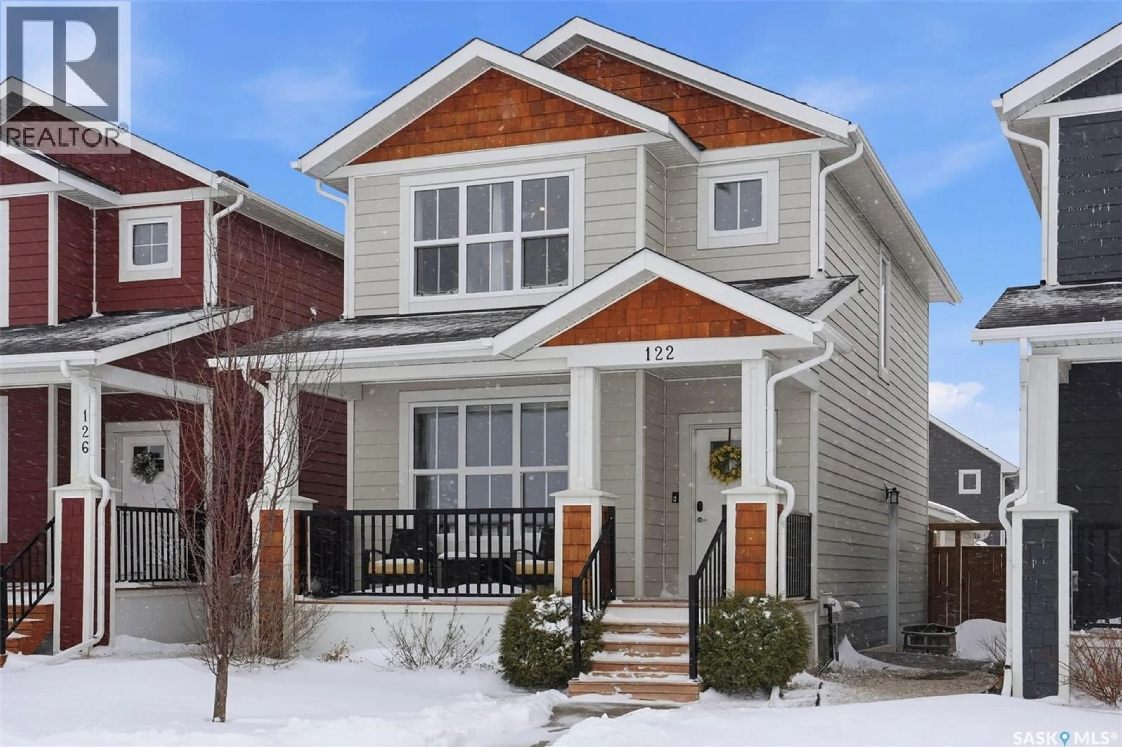 Home with brick exterior material, street for 122 GREYEYES-STEELE WAY, Saskatoon Saskatchewan S7V0P5