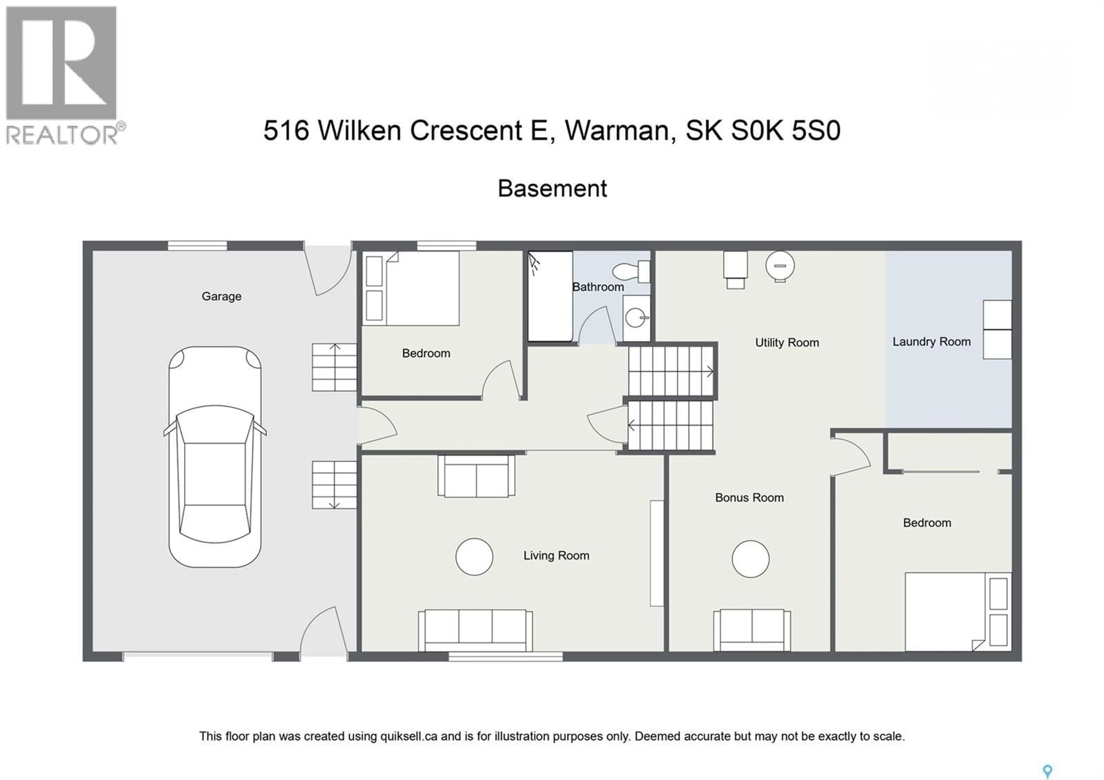 Floor plan for 516 WILKEN CRESCENT, Warman Saskatchewan S0K5S0