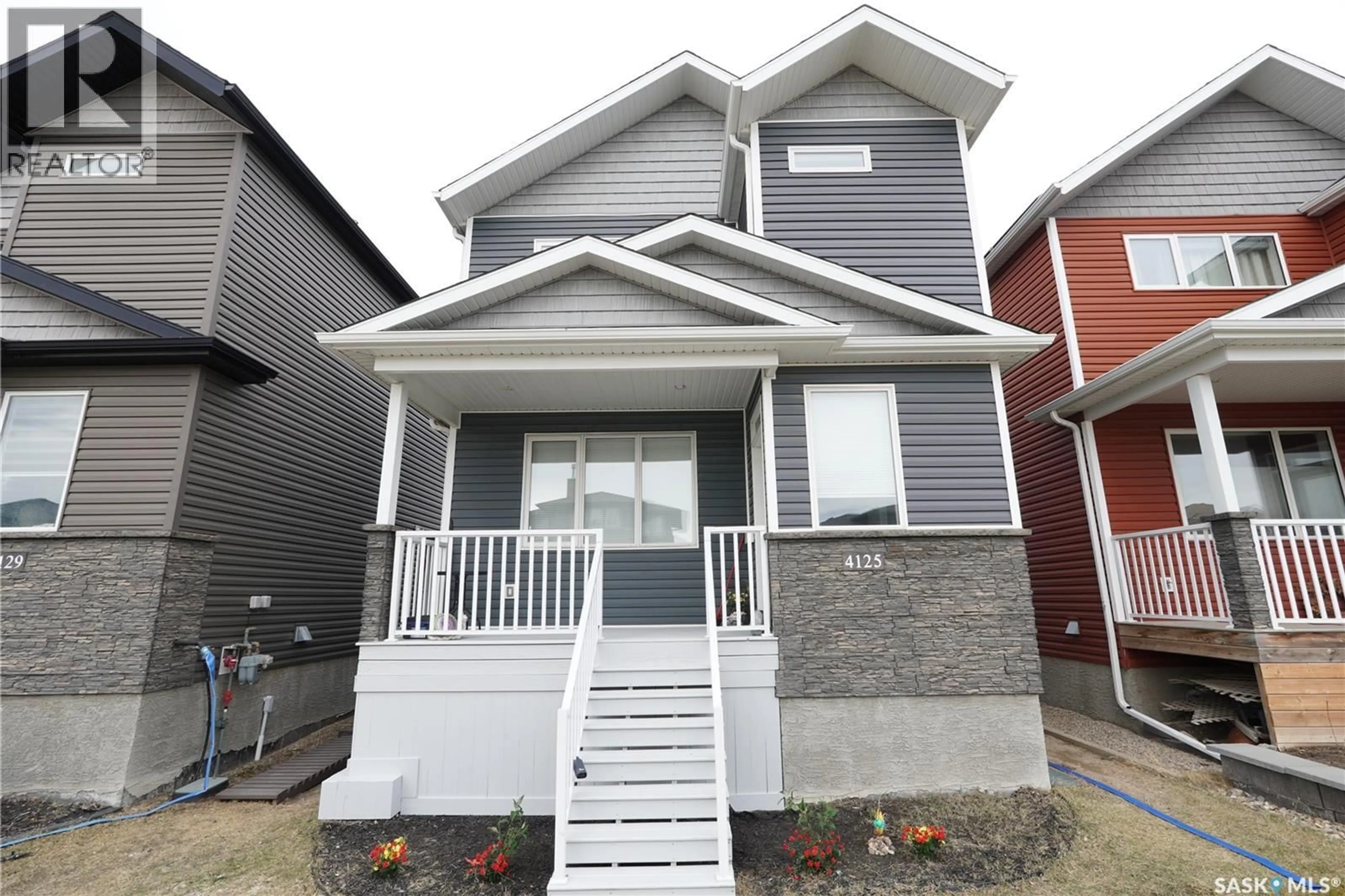 Home with vinyl exterior material, street for E - 4125 GREEN OLIVE WAY, Regina Saskatchewan S4V1P8