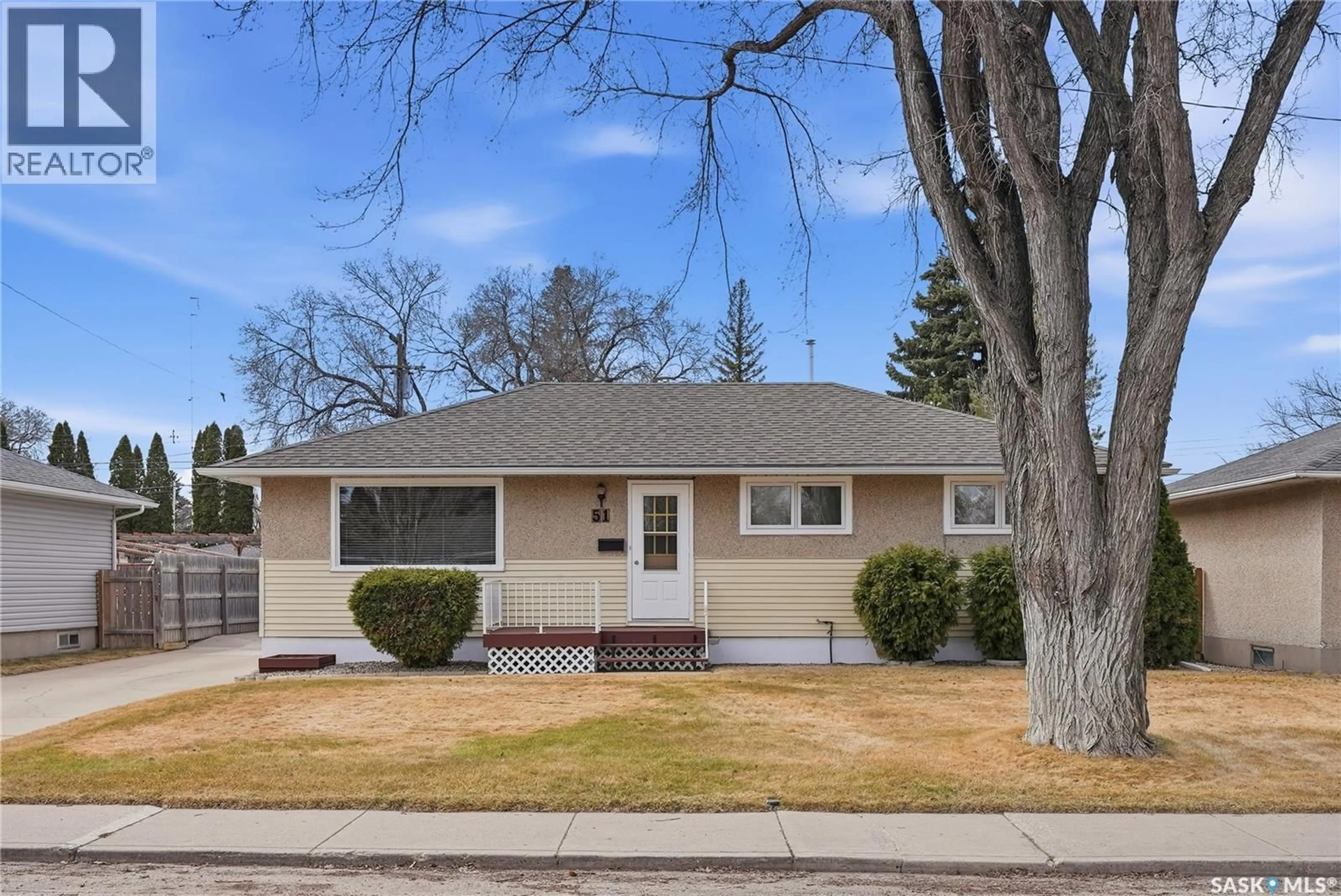 Home with vinyl exterior material, street for 51 MCASKILL CRESCENT, Saskatoon Saskatchewan S7J3K1