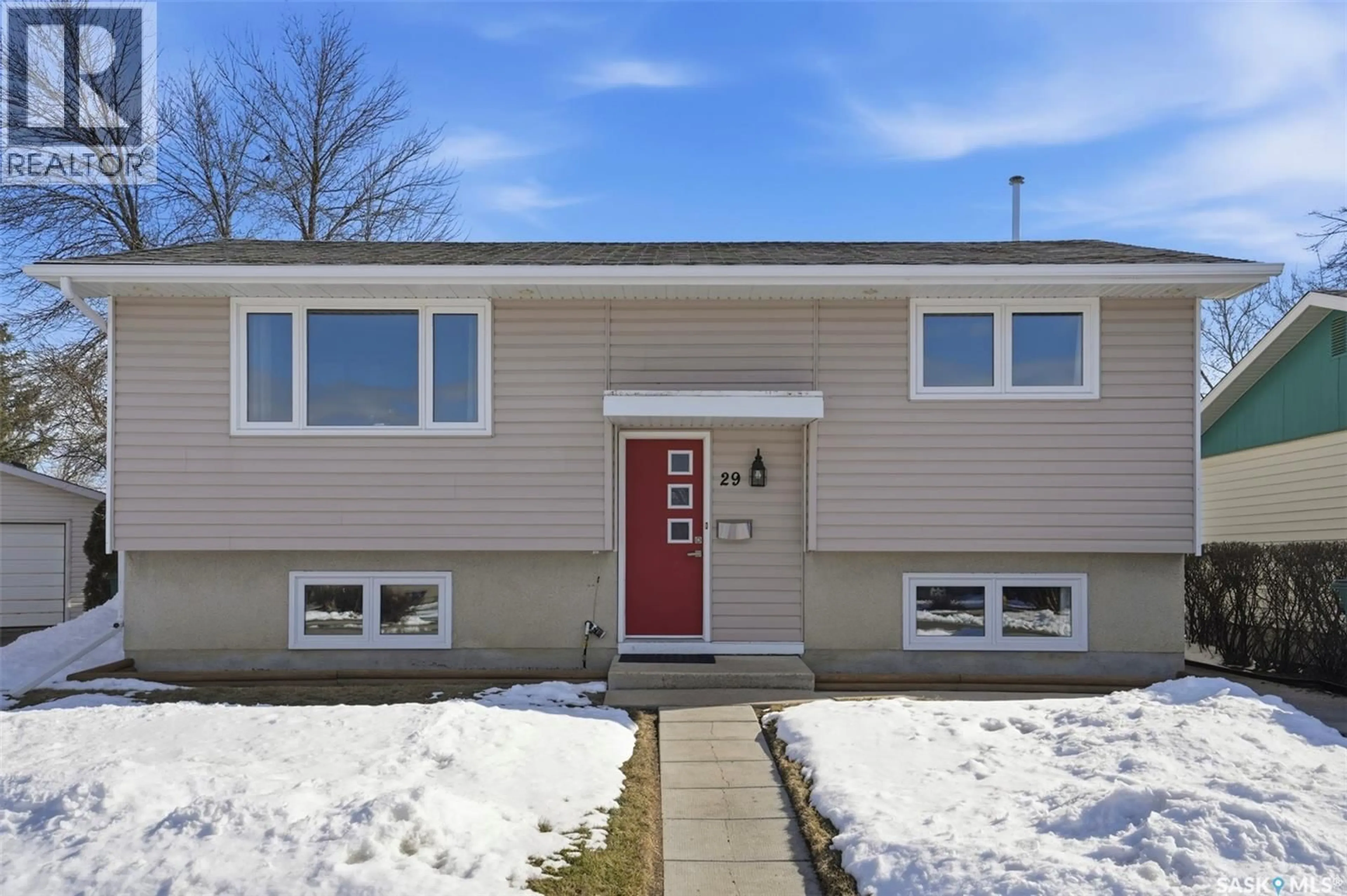 Home with vinyl exterior material, street for 29 TUPPER CRESCENT, Saskatoon Saskatchewan S7L4N9