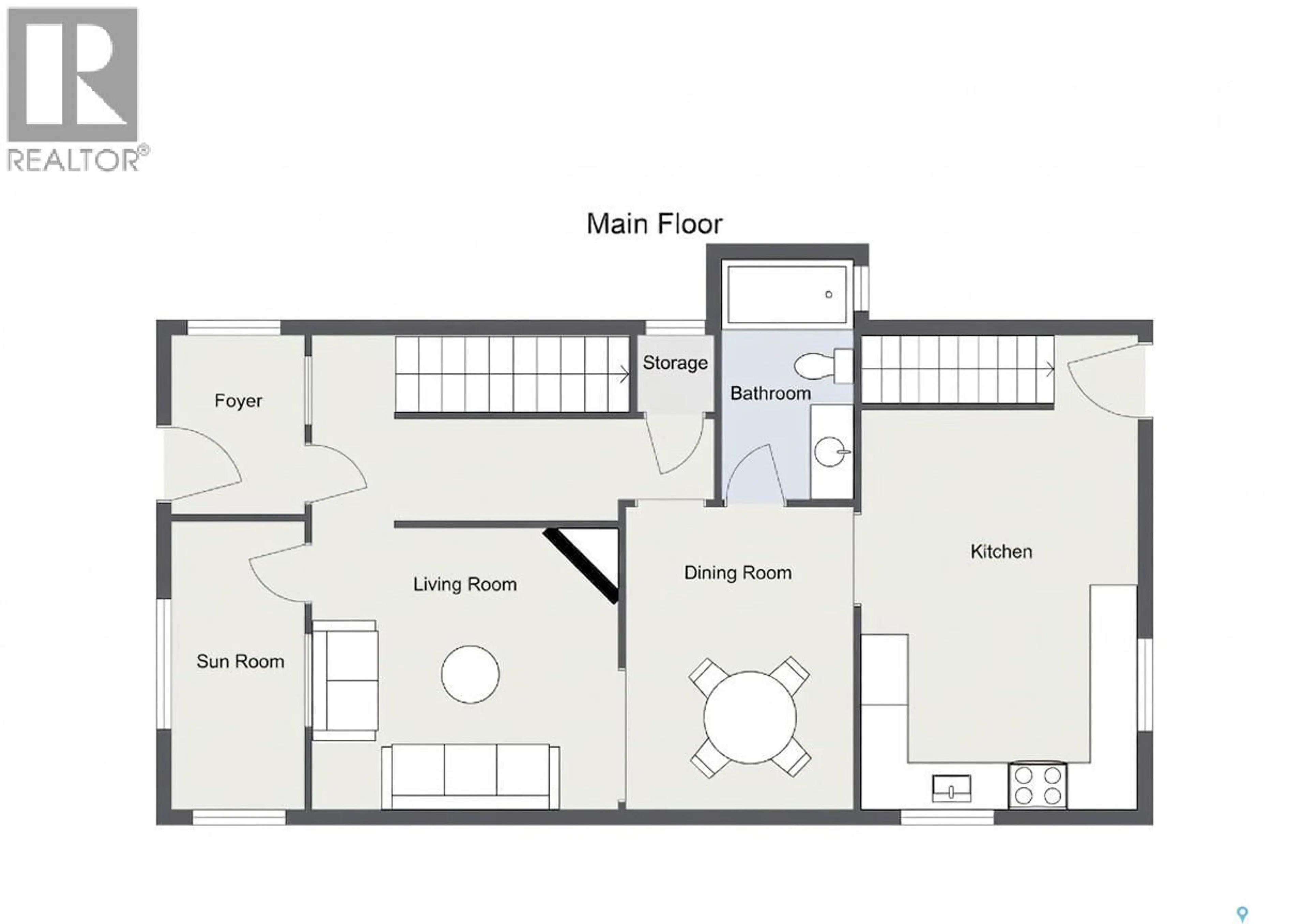 Floor plan for 1336 H AVENUE, Saskatoon Saskatchewan S7L2E4