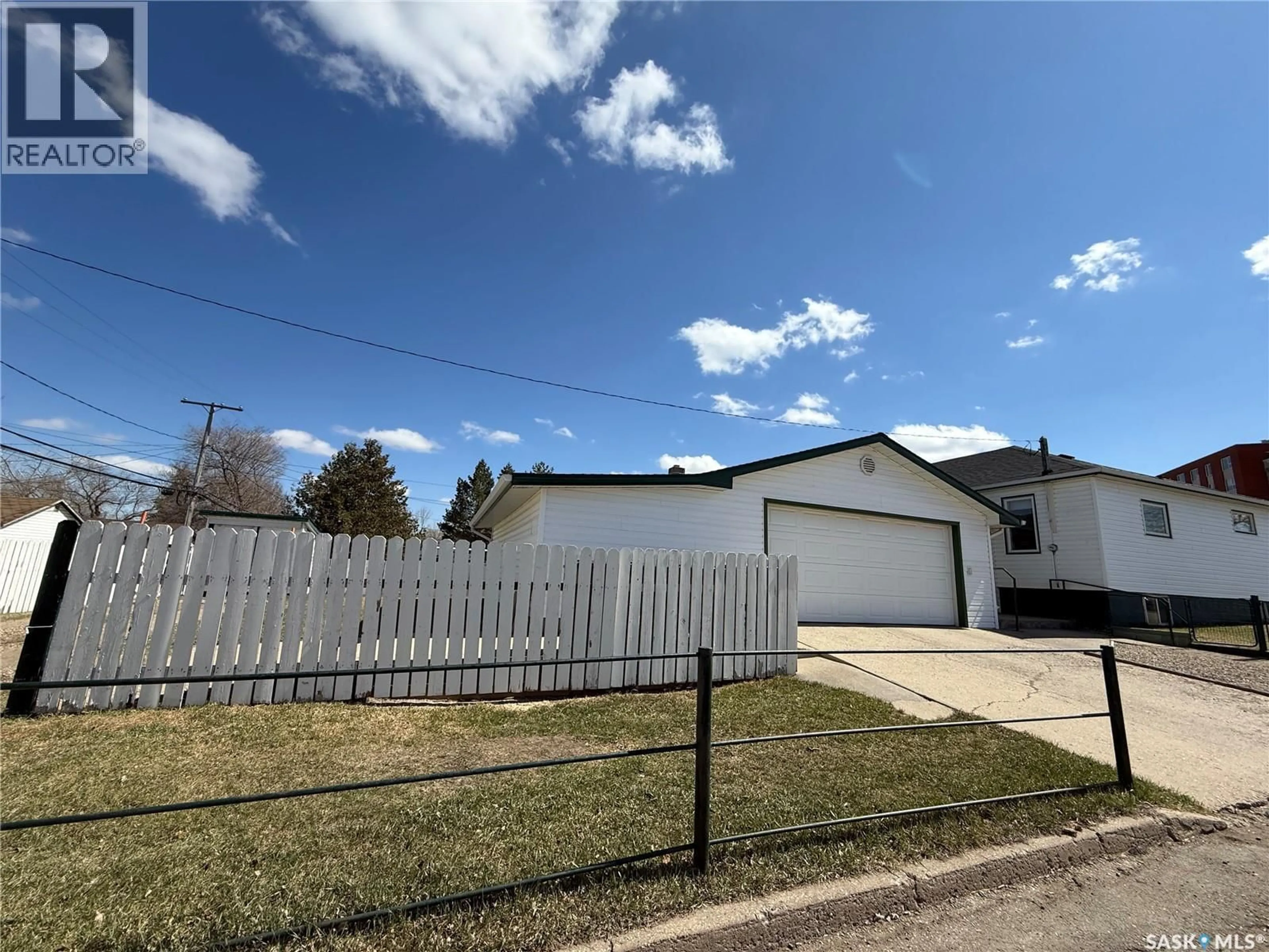 A pic from outside/outdoor area/front of a property/back of a property/a pic from drone, street for 737 THIRD STREET, Estevan Saskatchewan S4A0P7