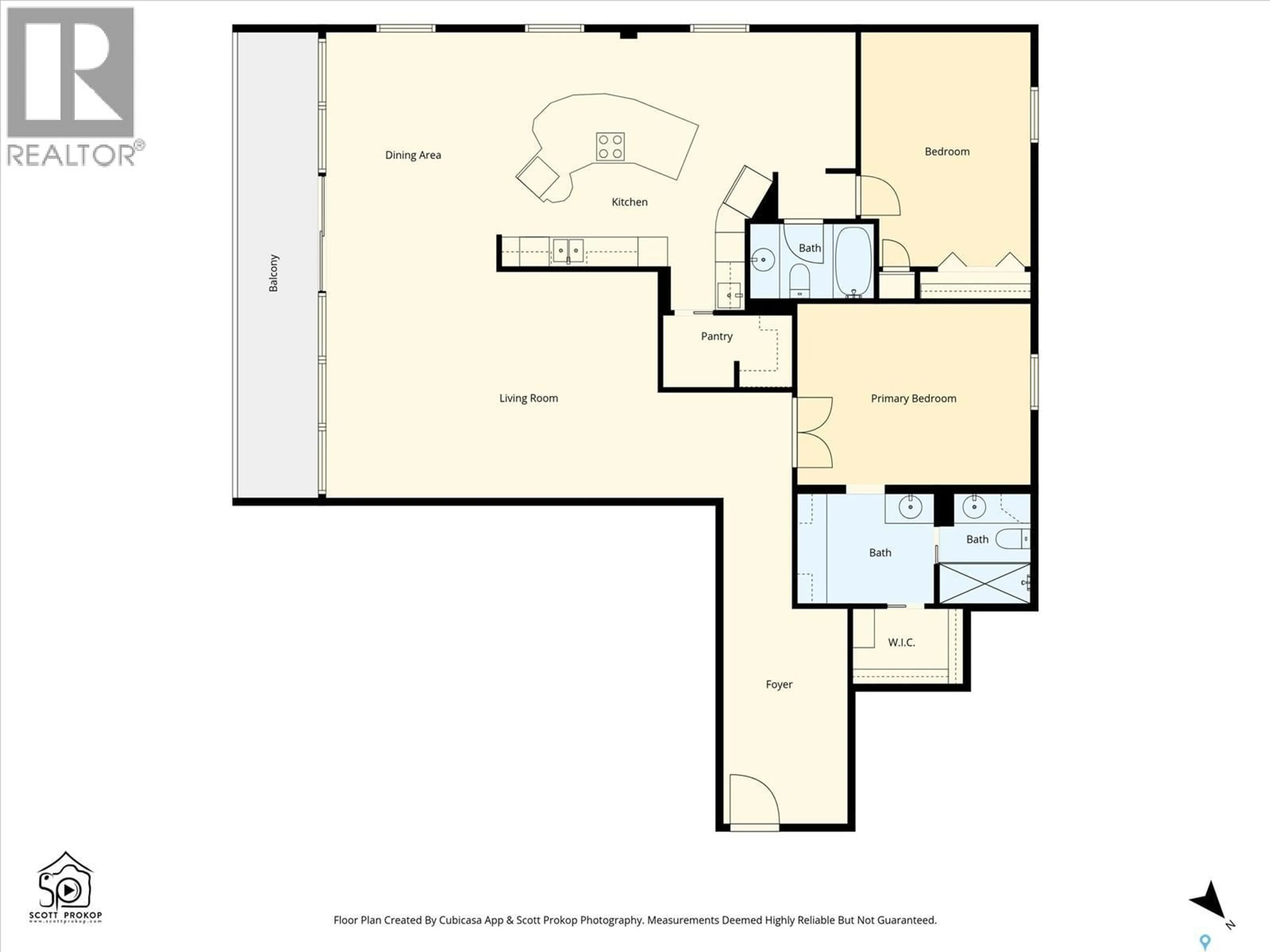 Floor plan for 730 - 1001 SPADINA CRESCENT, Saskatoon Saskatchewan S7K4H7
