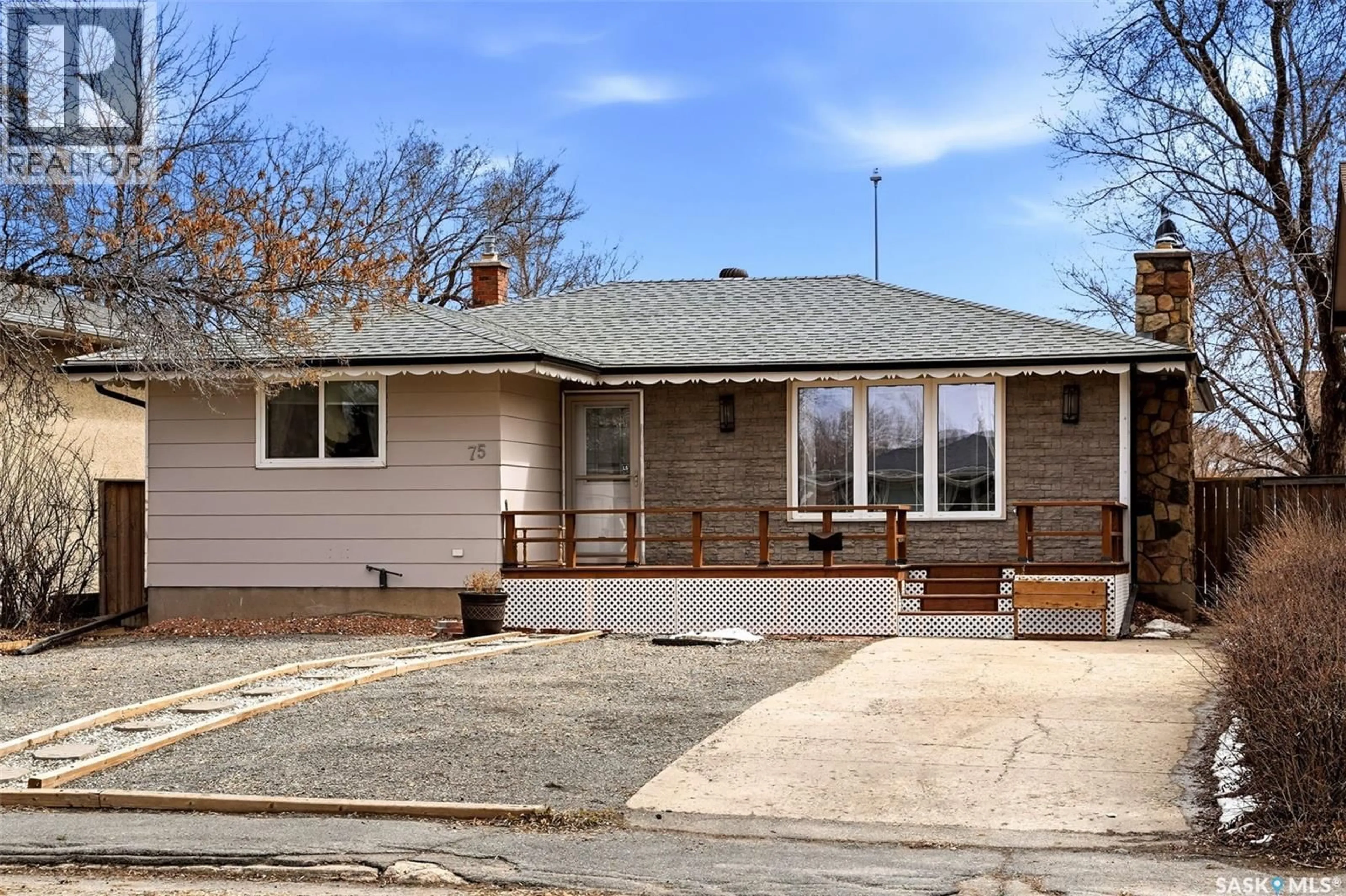 Home with brick exterior material, street for 75 ROTHWELL CRESCENT, Regina Saskatchewan S4N1R5