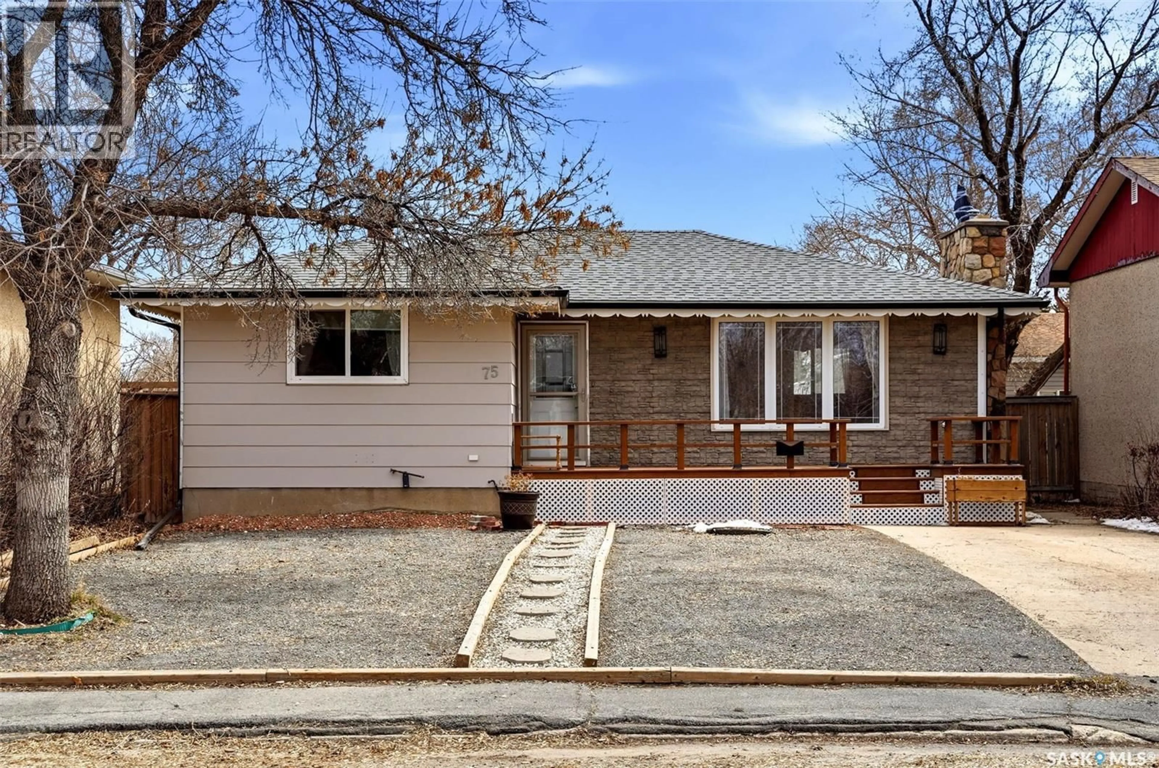 Home with brick exterior material, street for 75 ROTHWELL CRESCENT, Regina Saskatchewan S4N1R5
