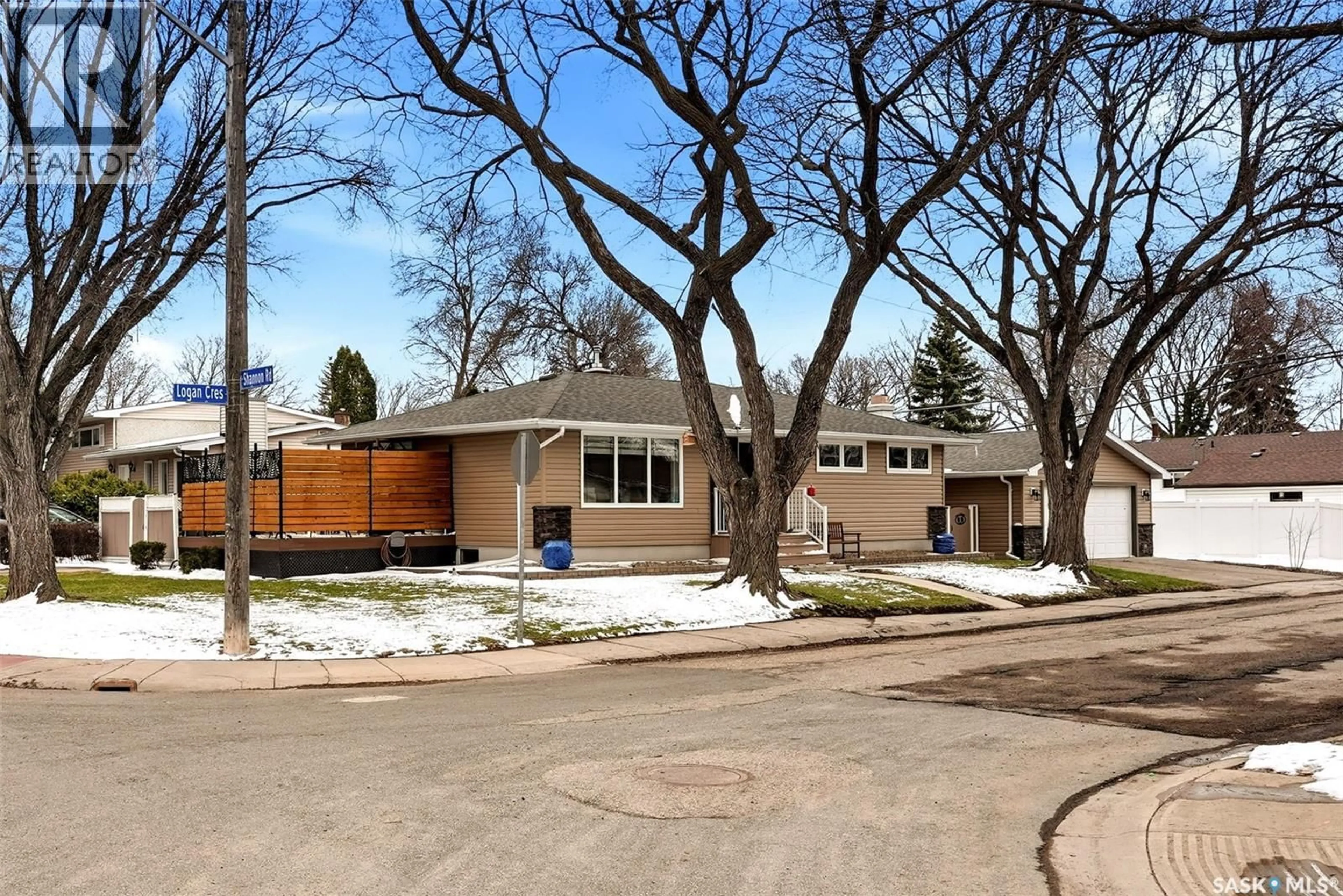 Home with brick exterior material, street for 201 SHANNON ROAD, Regina Saskatchewan S4S5H8