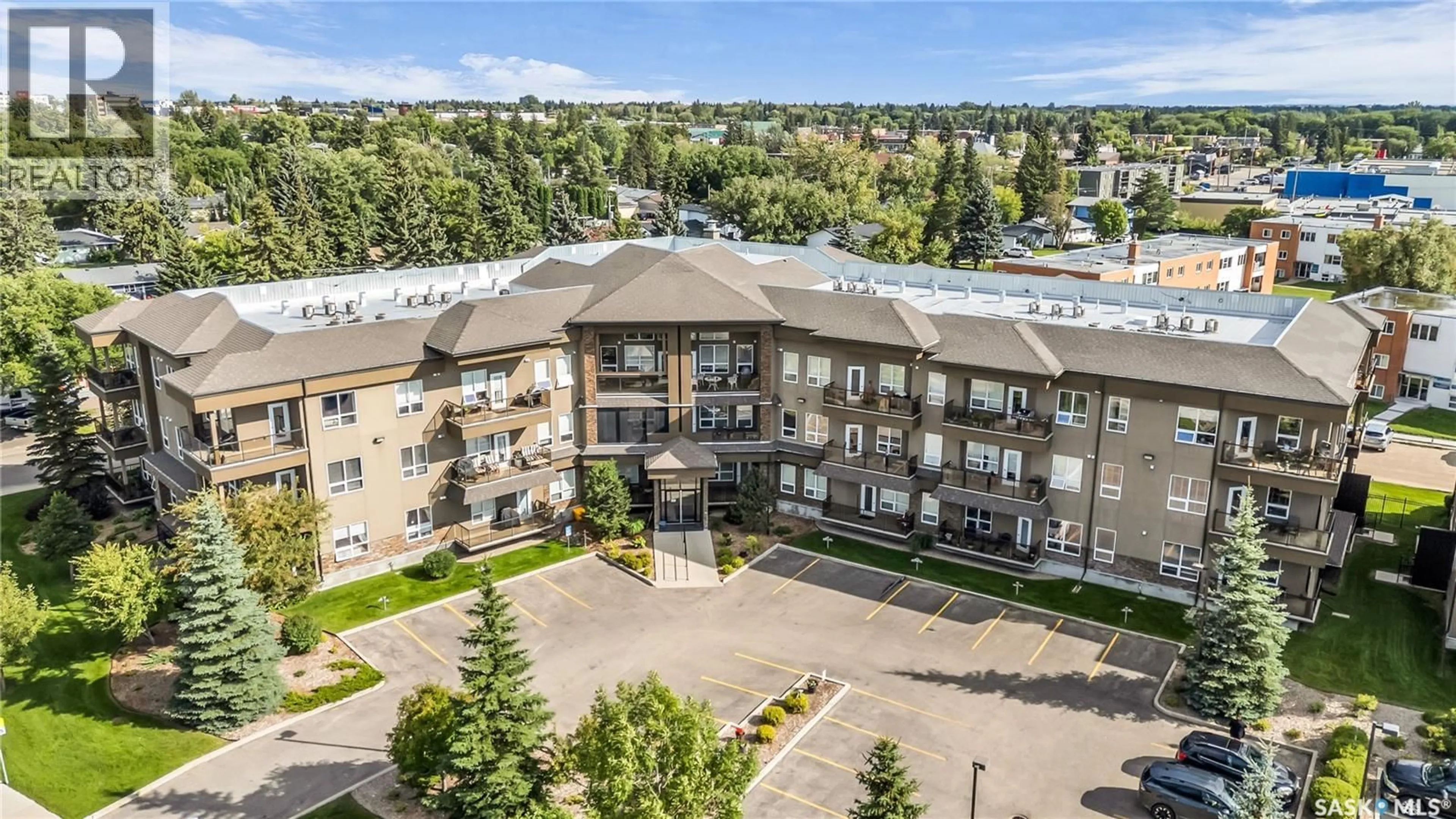 A pic from outside/outdoor area/front of a property/back of a property/a pic from drone, mountain view for 301 - 2730 MAIN STREET, Saskatoon Saskatchewan S7H0M3