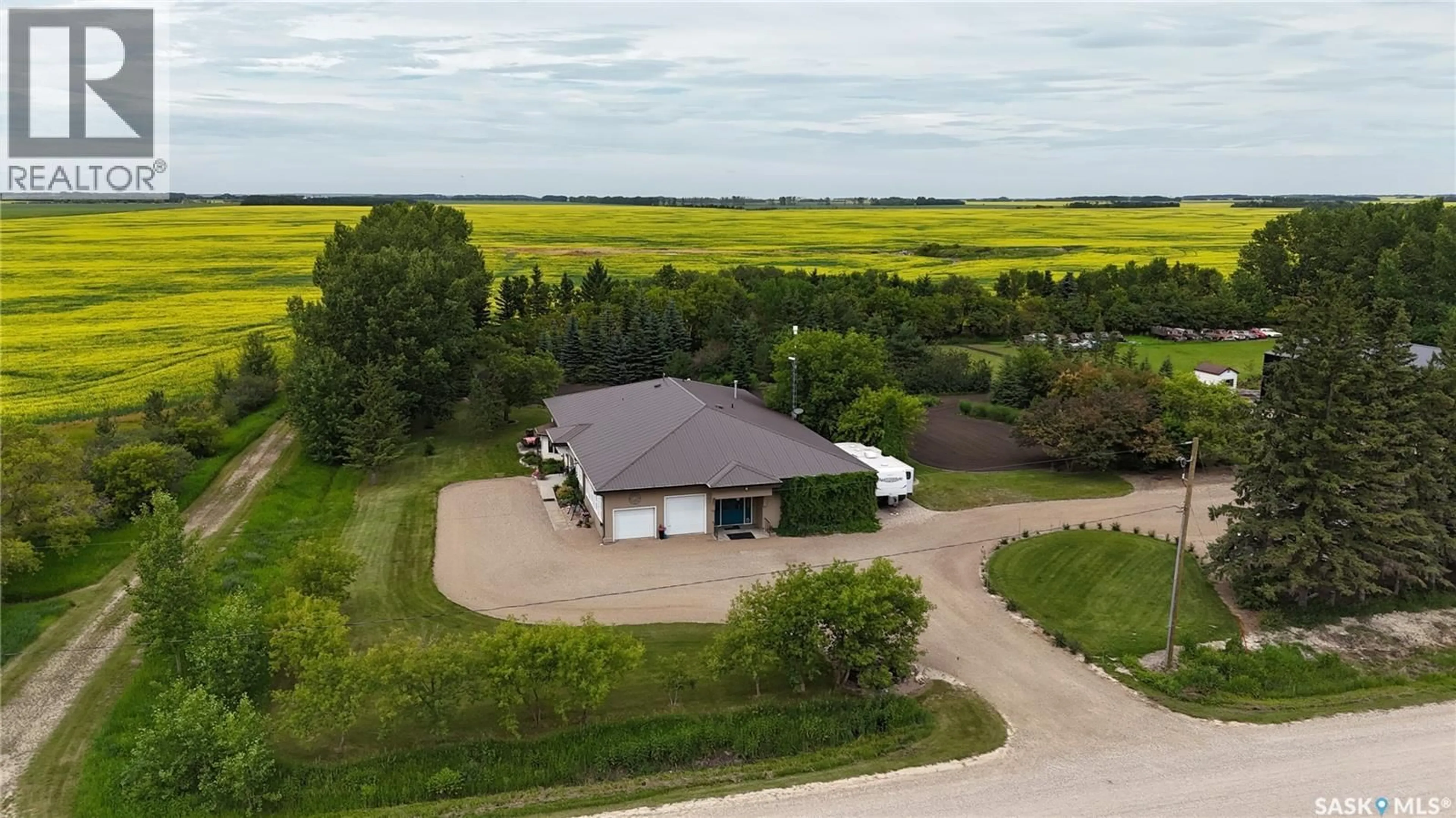A pic from outside/outdoor area/front of a property/back of a property/a pic from drone, water/lake/river/ocean view for DEIBERT ACREAGE, Humboldt Rm No. 370 Saskatchewan S0K2A0