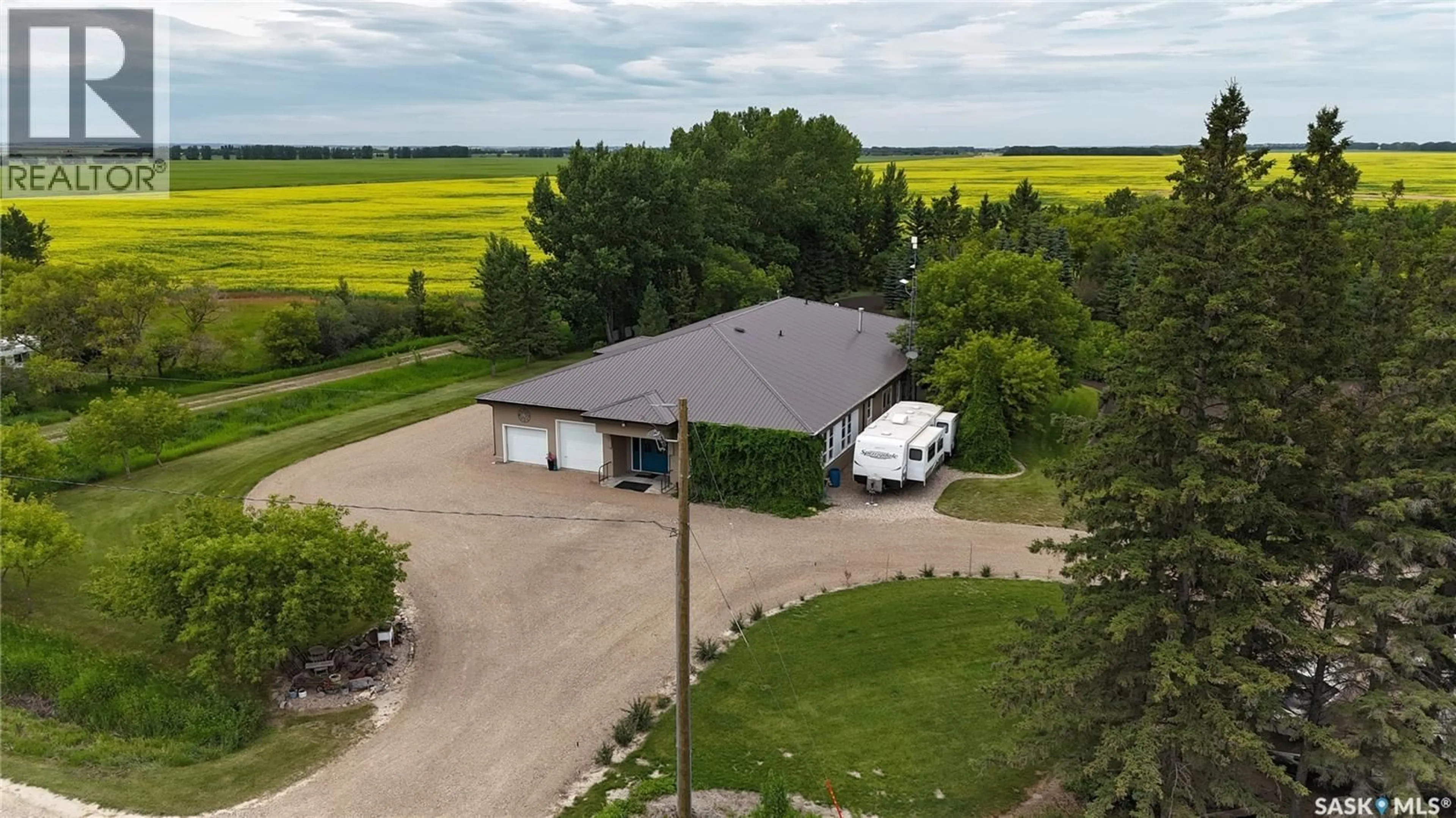 A pic from outside/outdoor area/front of a property/back of a property/a pic from drone, building for DEIBERT ACREAGE, Humboldt Rm No. 370 Saskatchewan S0K2A0