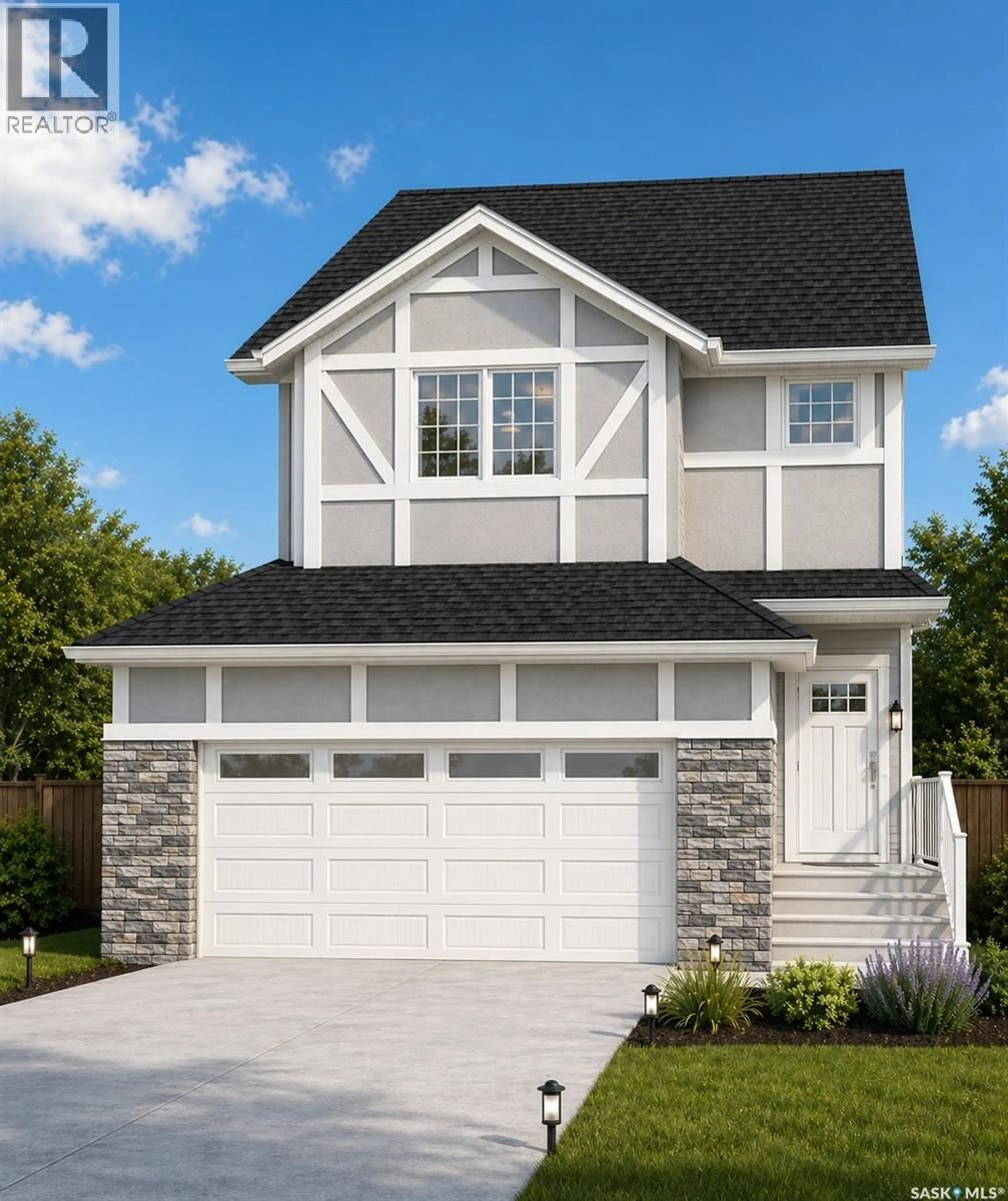 Home with vinyl exterior material, street for 442 LESKIW BEND, Saskatoon Saskatchewan S7V2A6