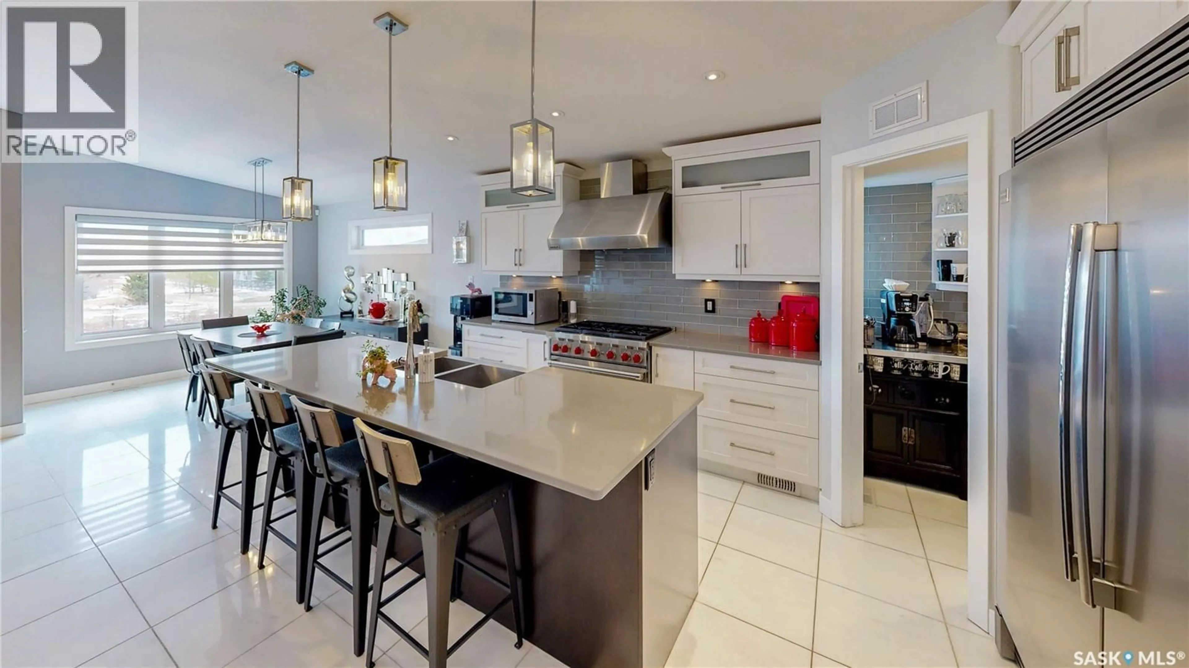 Open concept kitchen, ceramic/tile floor for 4369 ALBULET DRIVE, Regina Saskatchewan S4W0L6