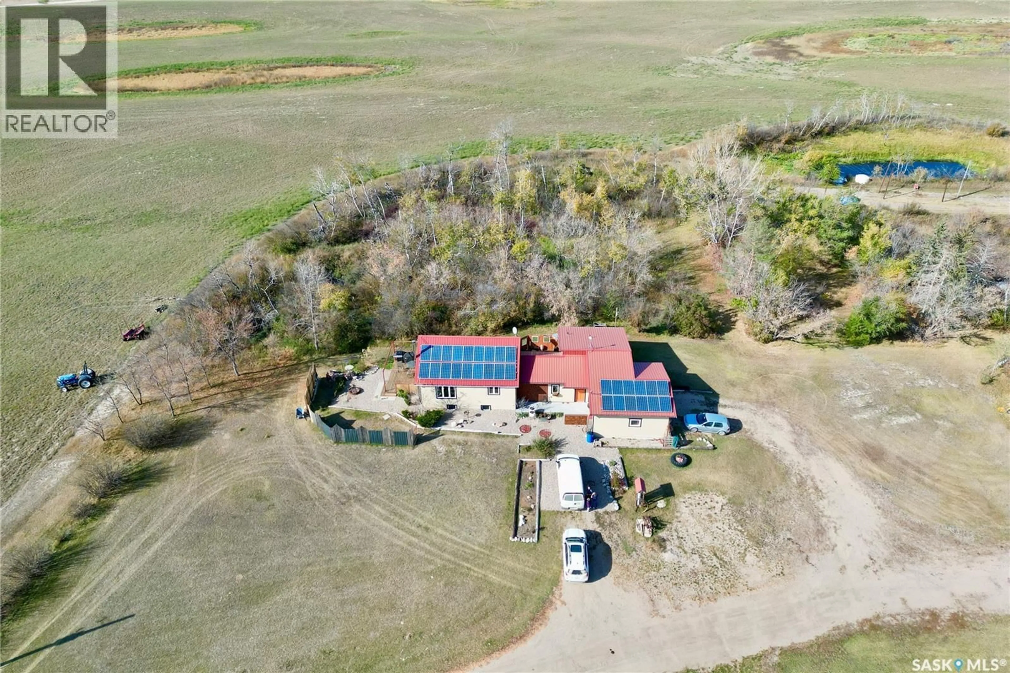 A pic from outside/outdoor area/front of a property/back of a property/a pic from drone, building for 16.67 Acres - 5 CORNERS ACREAGE, Mckillop Rm No. 220 Saskatchewan S0G4L0