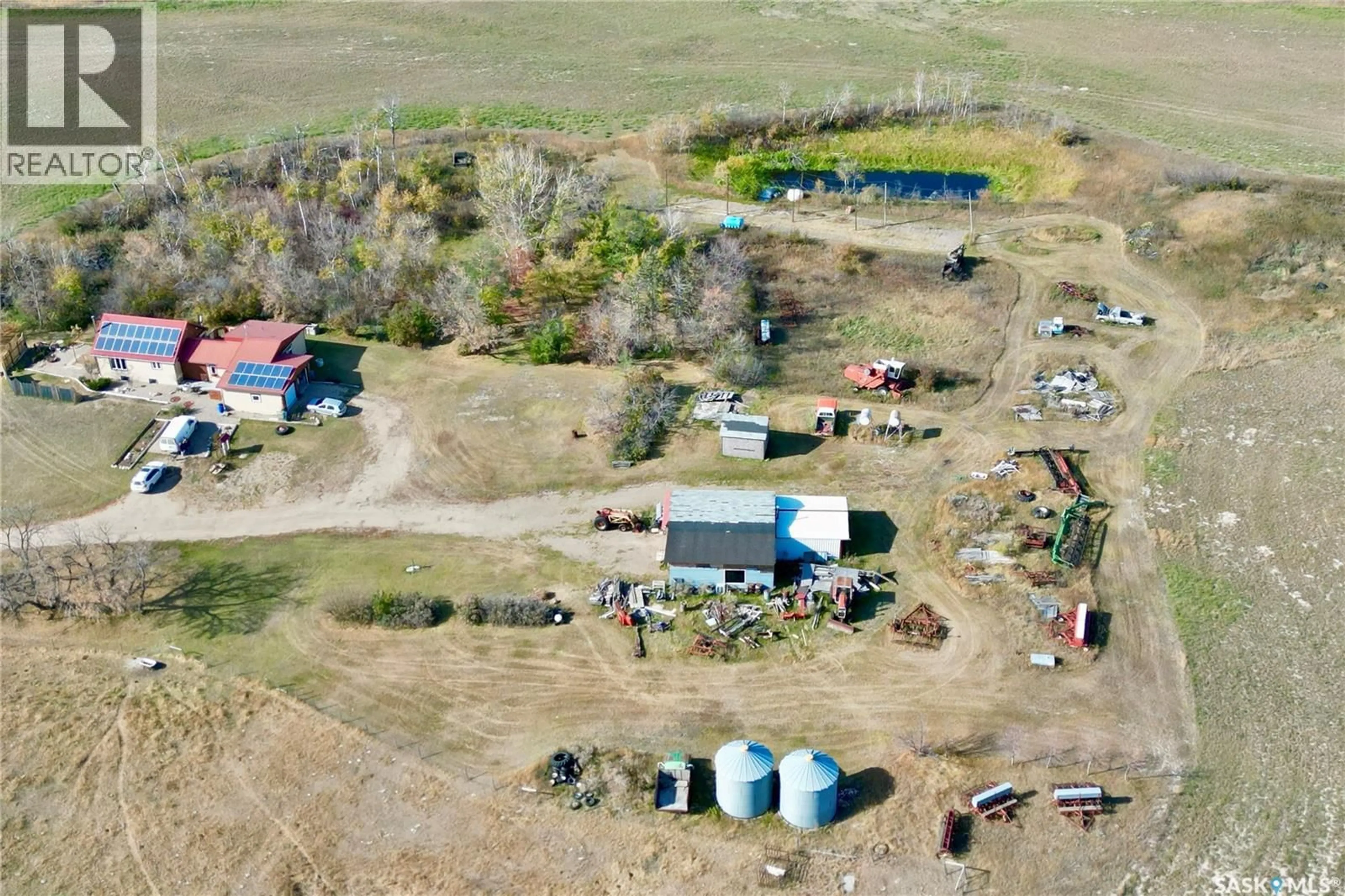 A pic from outside/outdoor area/front of a property/back of a property/a pic from drone, building for 16.67 Acres - 5 CORNERS ACREAGE, Mckillop Rm No. 220 Saskatchewan S0G4L0