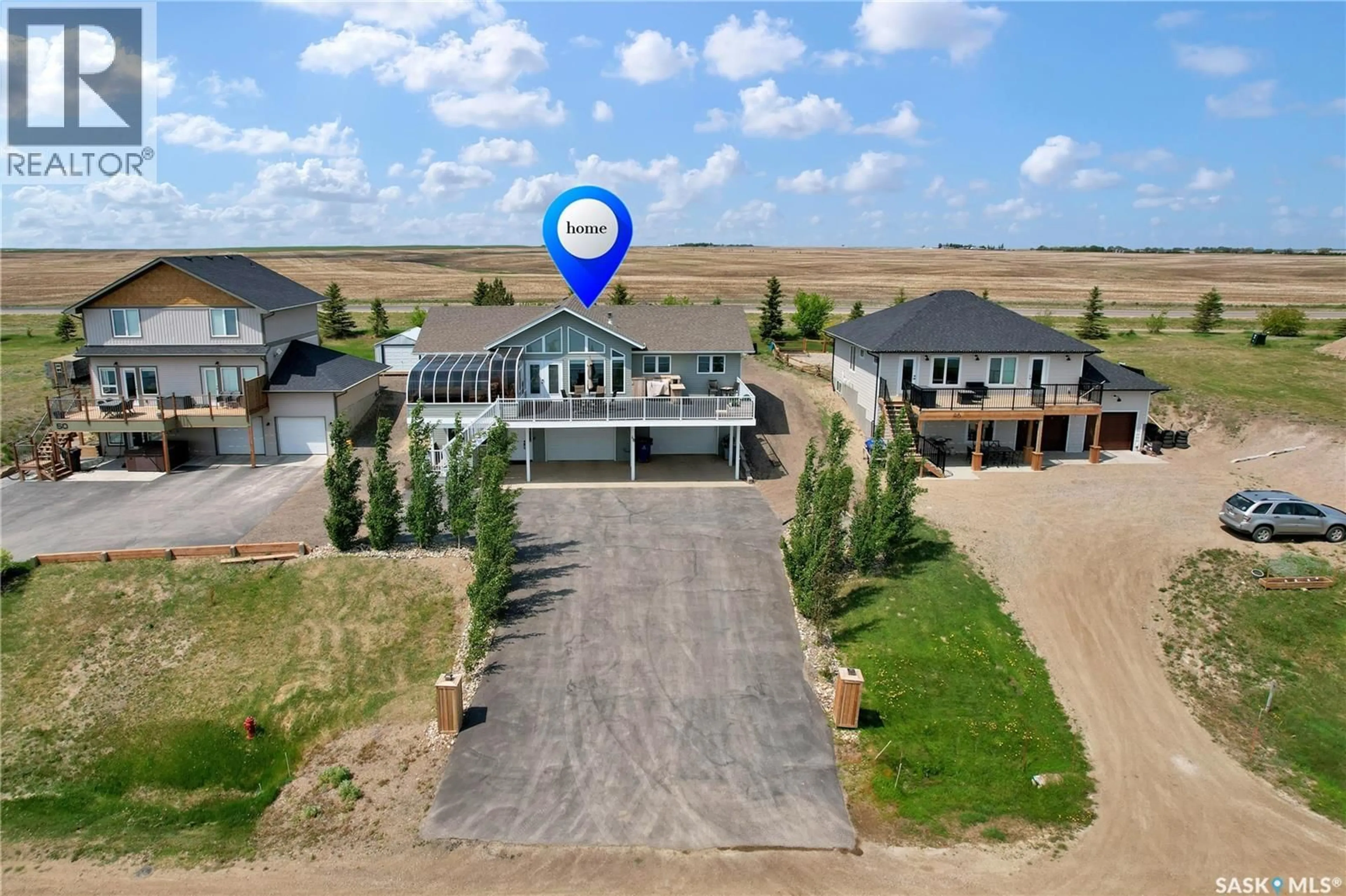 A pic from outside/outdoor area/front of a property/back of a property/a pic from drone, building for 48 MAWSON DRIVE, Shields Saskatchewan S7C0A2