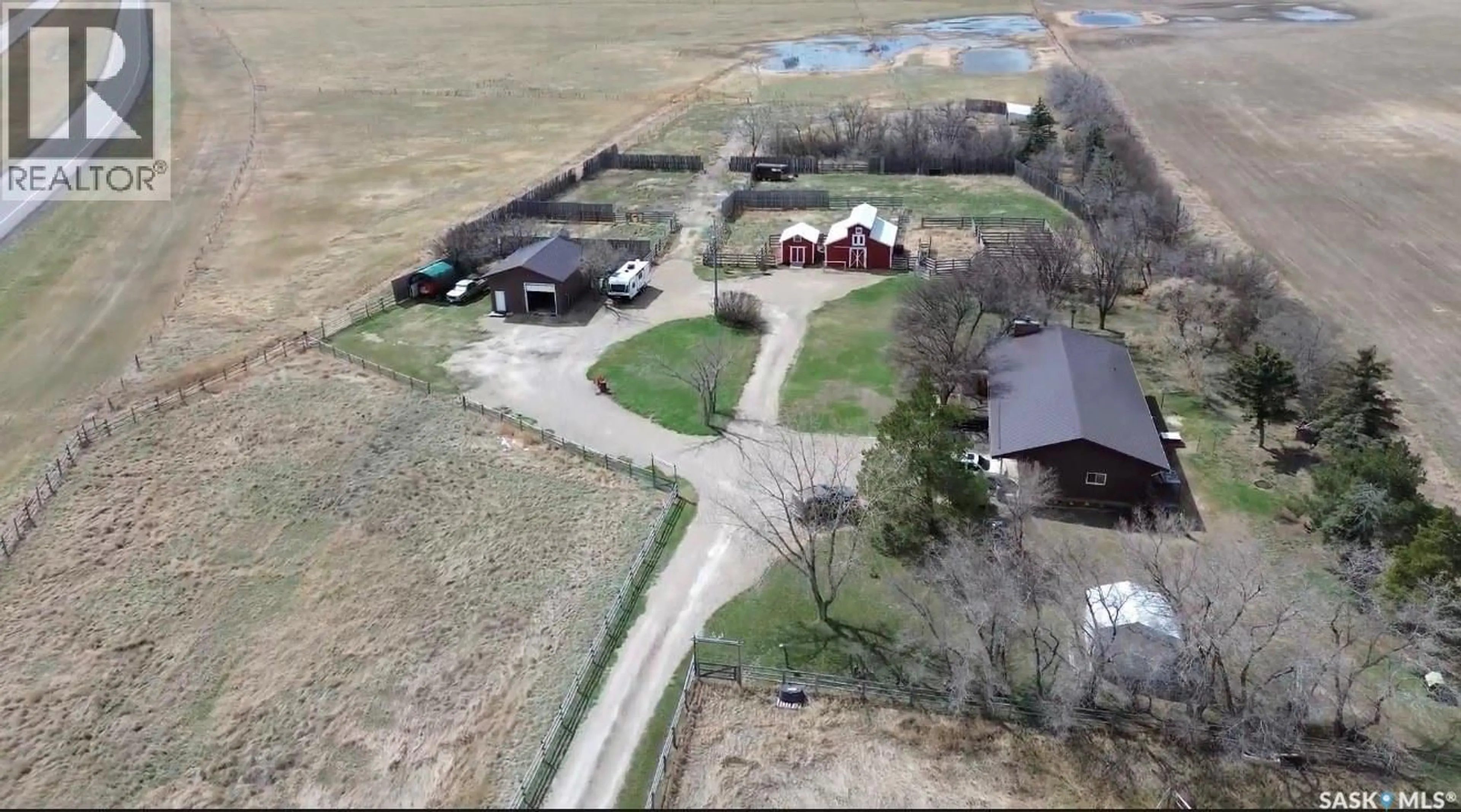 A pic from outside/outdoor area/front of a property/back of a property/a pic from drone, unknown for ROCKING CHAIR RANCH, Herbert Saskatchewan S0H2A0