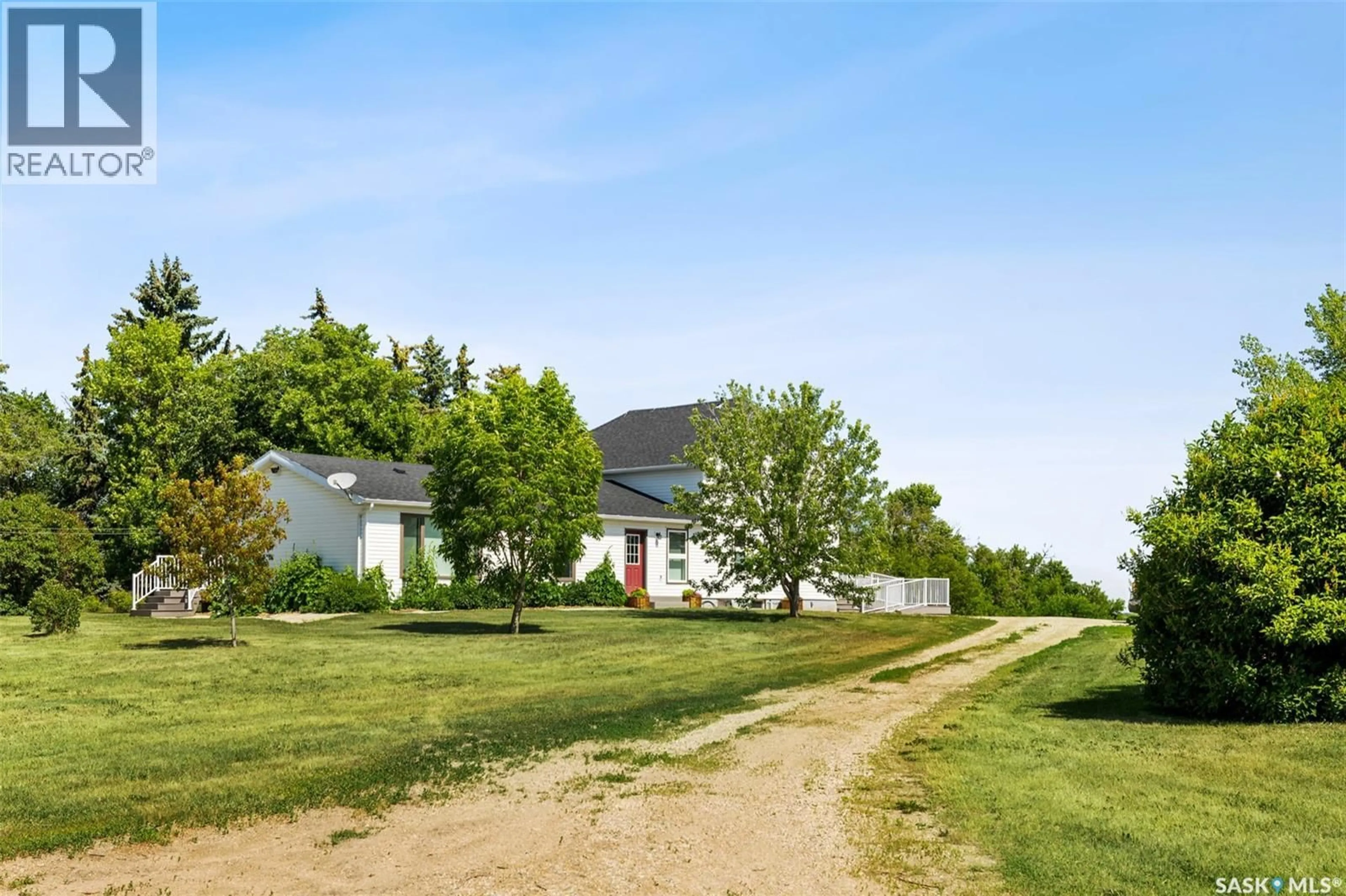 A pic from outside/outdoor area/front of a property/back of a property/a pic from drone, street for FISS ACREAGE, South Qu'Appelle Rm No. 157 Saskatchewan S0G4A0