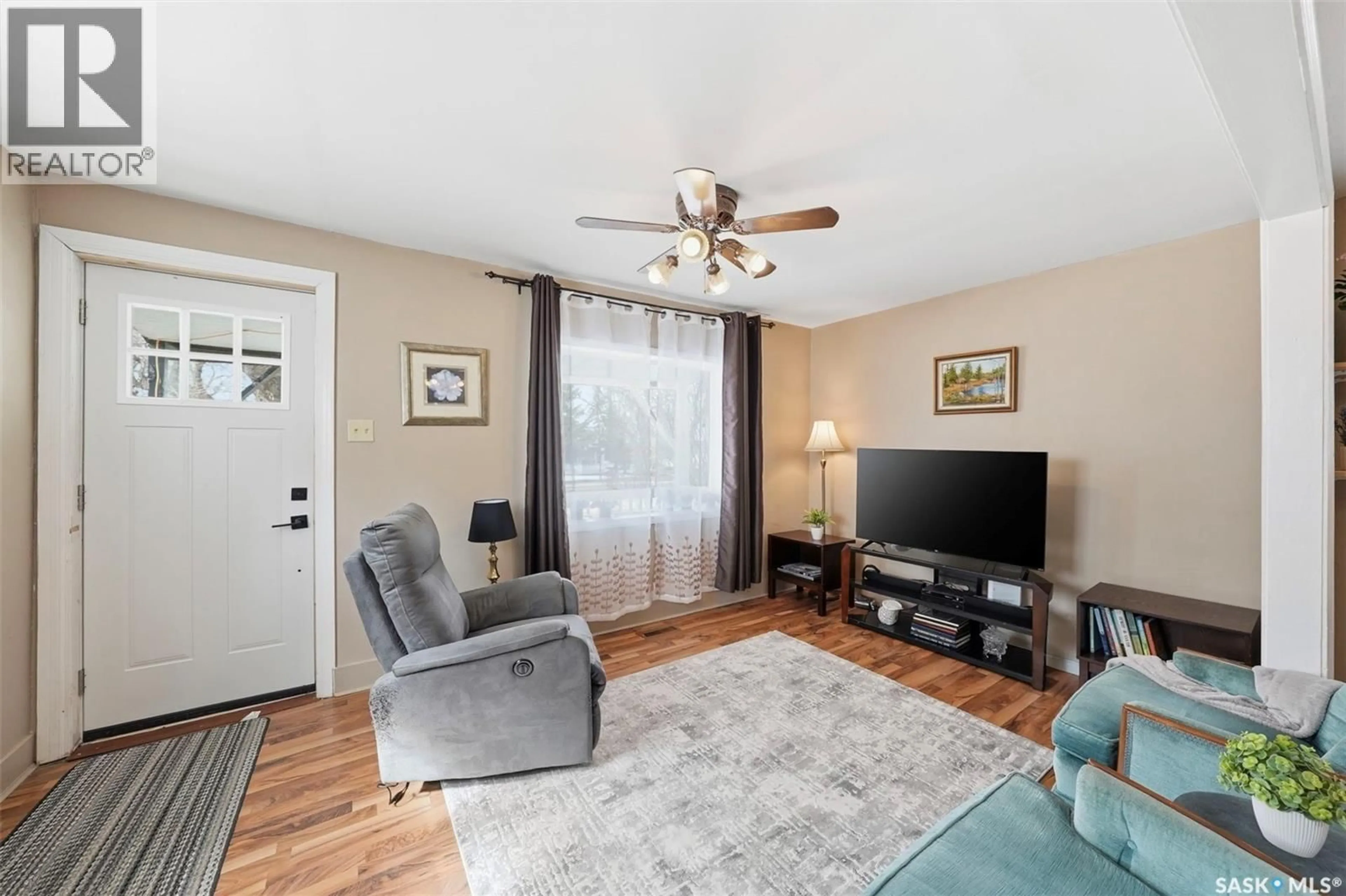 Living room with furniture, unknown for 46 BELLAMY AVENUE, Birch Hills Saskatchewan S0J0G0