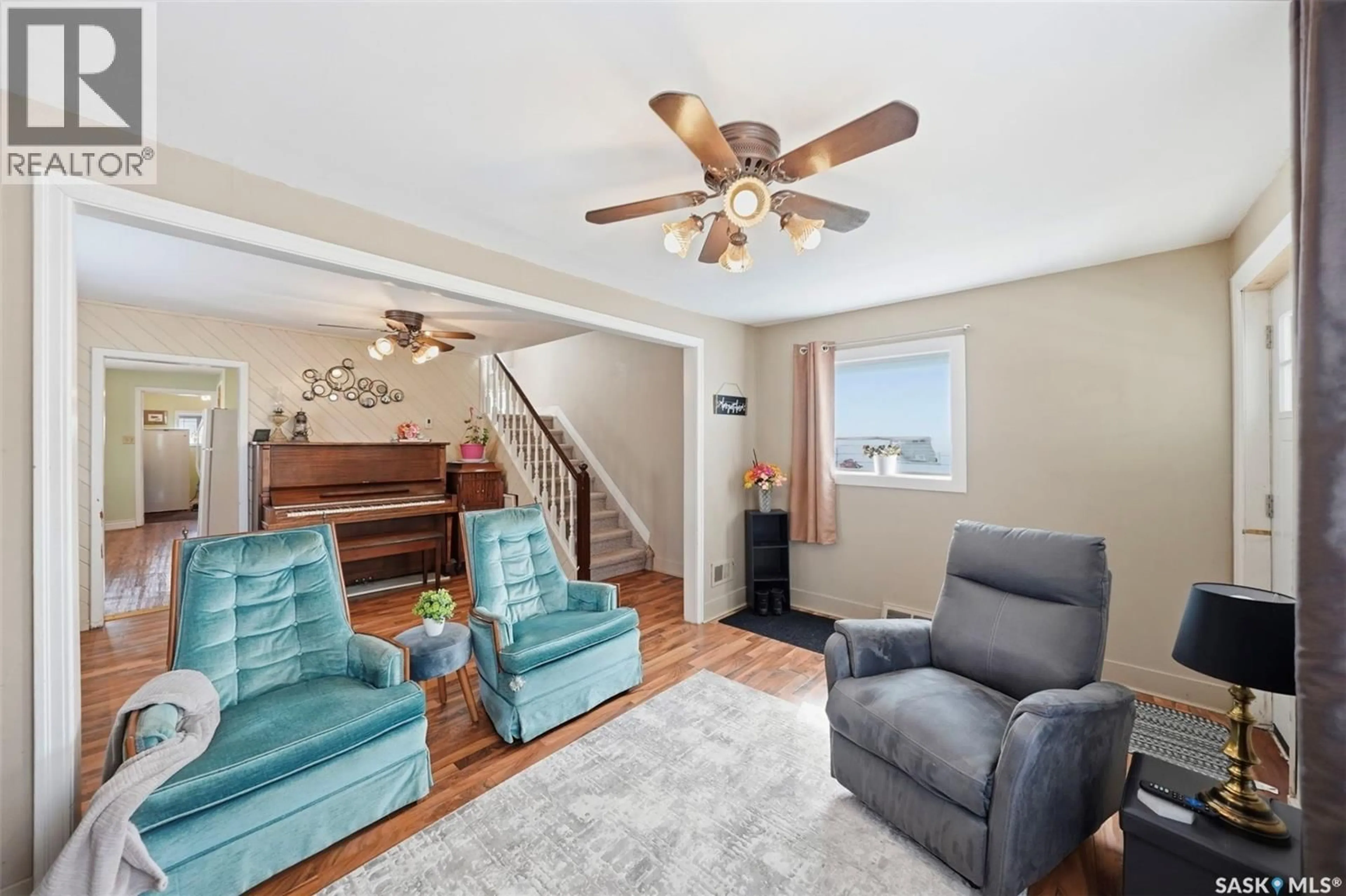 Living room with furniture, unknown for 46 BELLAMY AVENUE, Birch Hills Saskatchewan S0J0G0