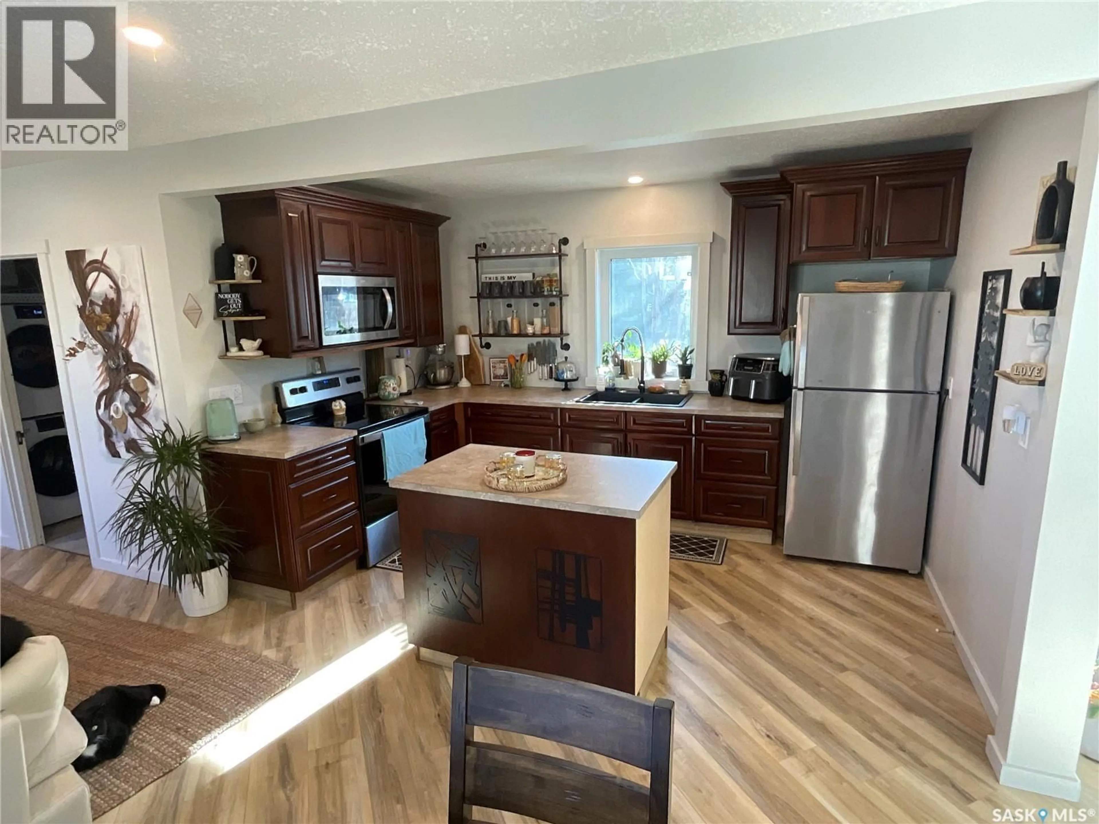 Open concept kitchen, unknown for 112 3RD STREET, Wakaw Saskatchewan S0K4P0