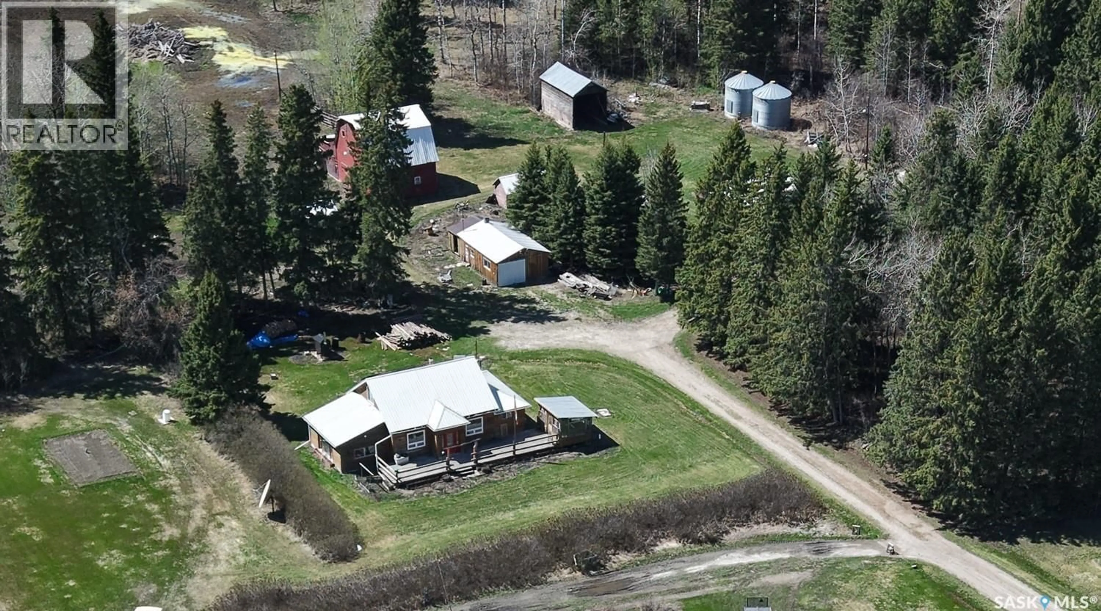 A pic from outside/outdoor area/front of a property/back of a property/a pic from drone, unknown for CHOICELAND ACREAGE, Torch River Rm No. 488 Saskatchewan S0J0M0