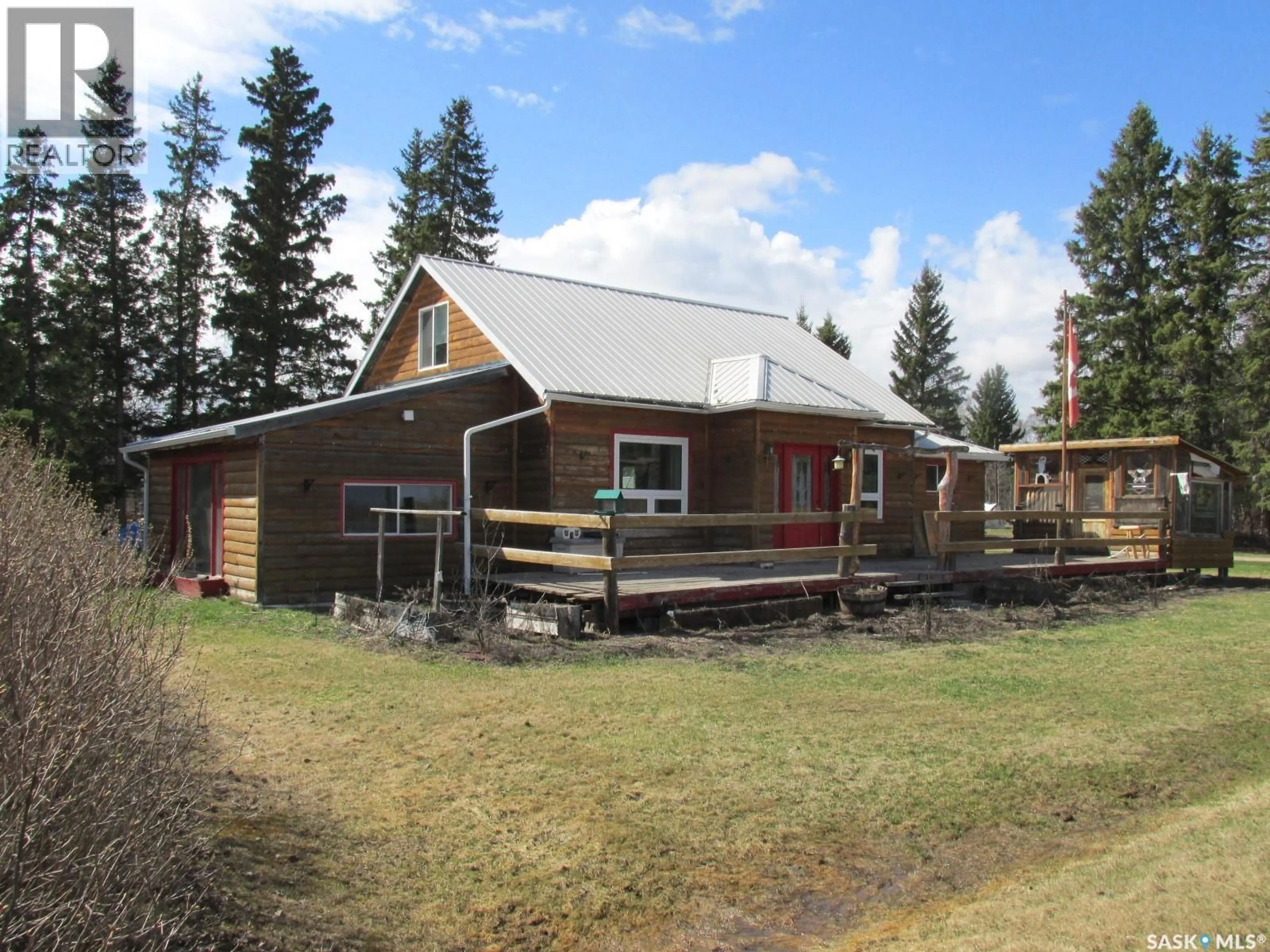 A pic from outside/outdoor area/front of a property/back of a property/a pic from drone, building for CHOICELAND ACREAGE, Torch River Rm No. 488 Saskatchewan S0J0M0
