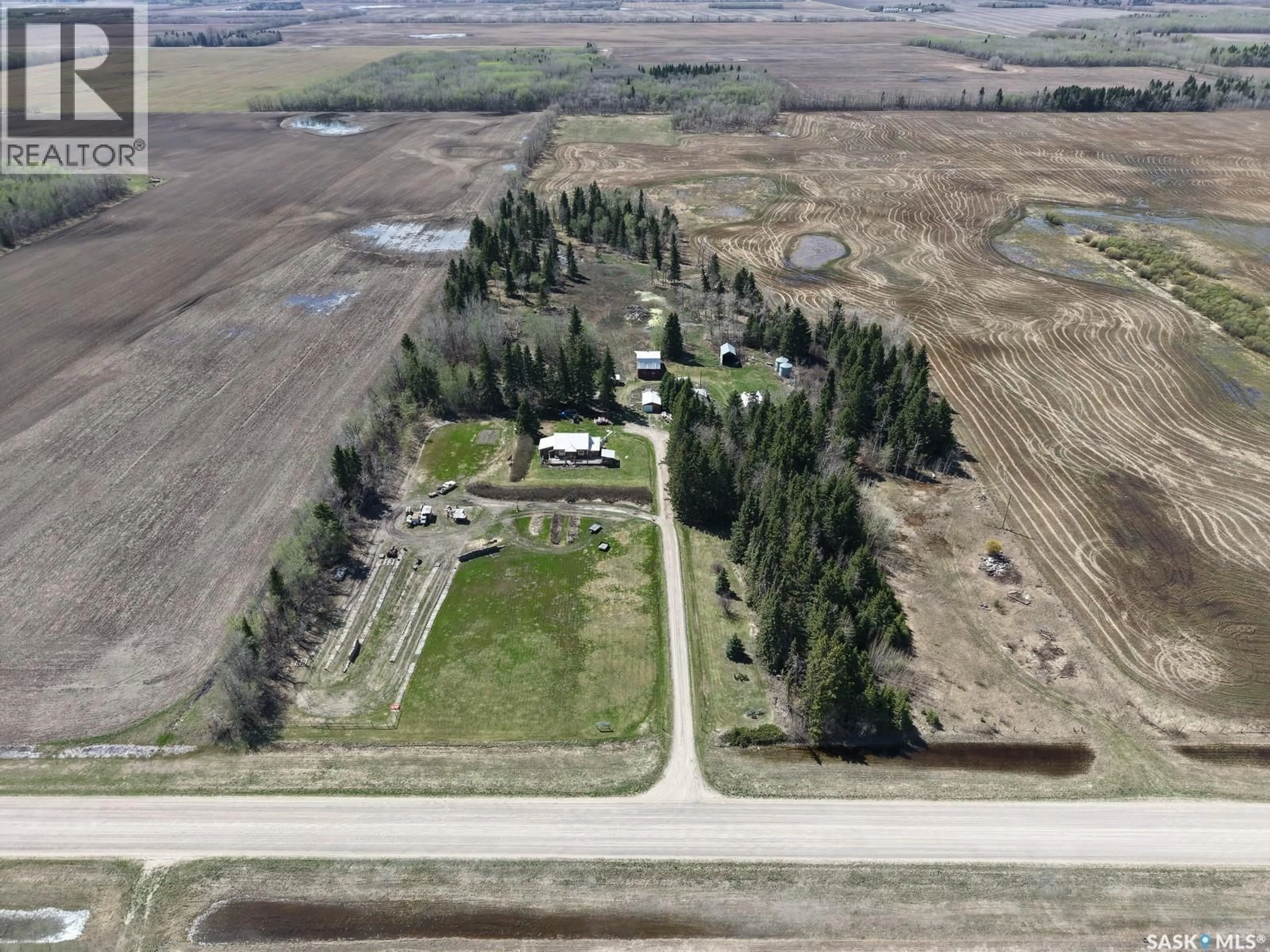 A pic from outside/outdoor area/front of a property/back of a property/a pic from drone, building for CHOICELAND ACREAGE, Torch River Rm No. 488 Saskatchewan S0J0M0