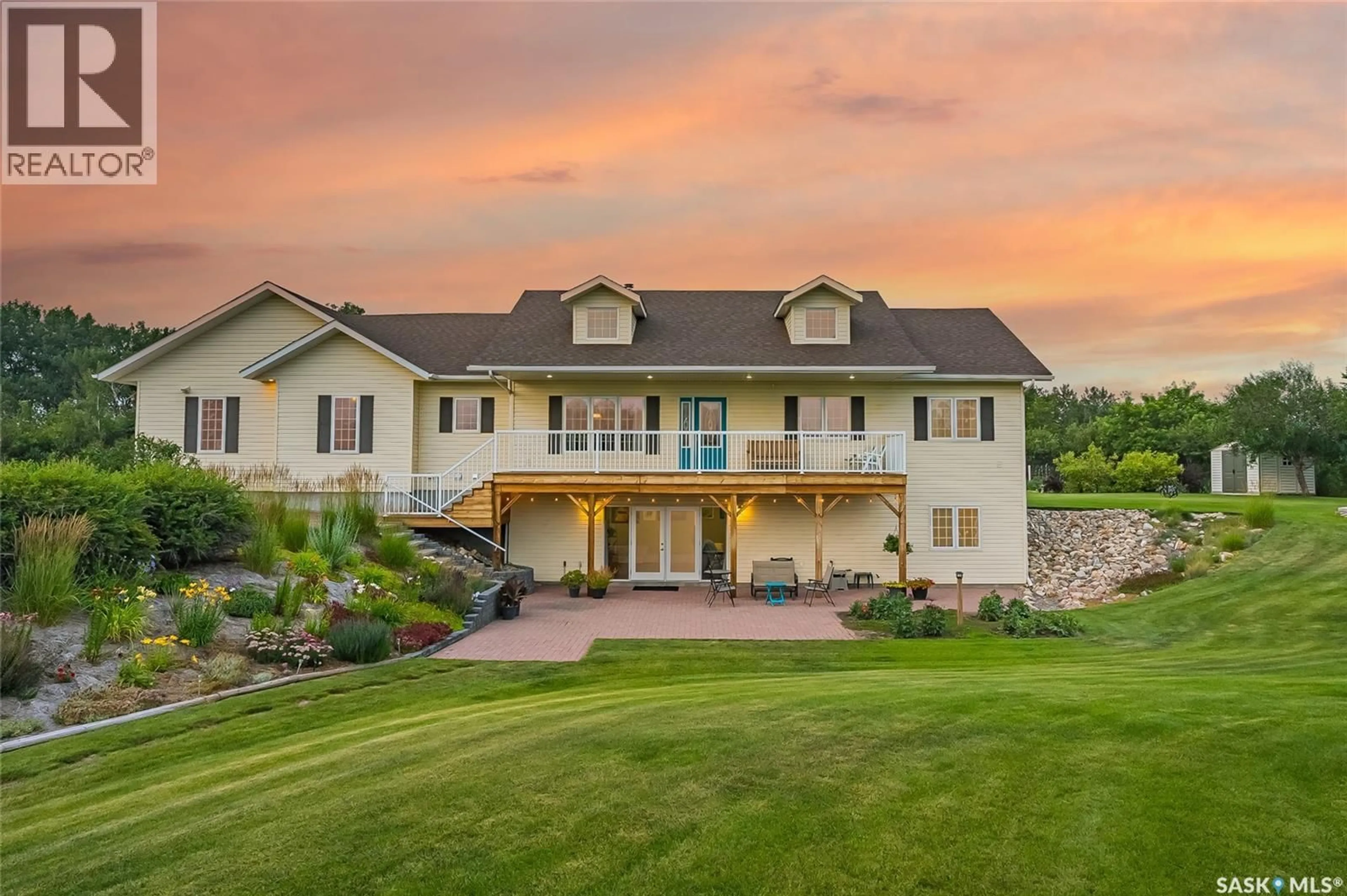 A pic from outside/outdoor area/front of a property/back of a property/a pic from drone, water/lake/river/ocean view for 15 BUFFALO SPRINGS ROAD, Montrose Rm No. 315 Saskatchewan S7K1N2