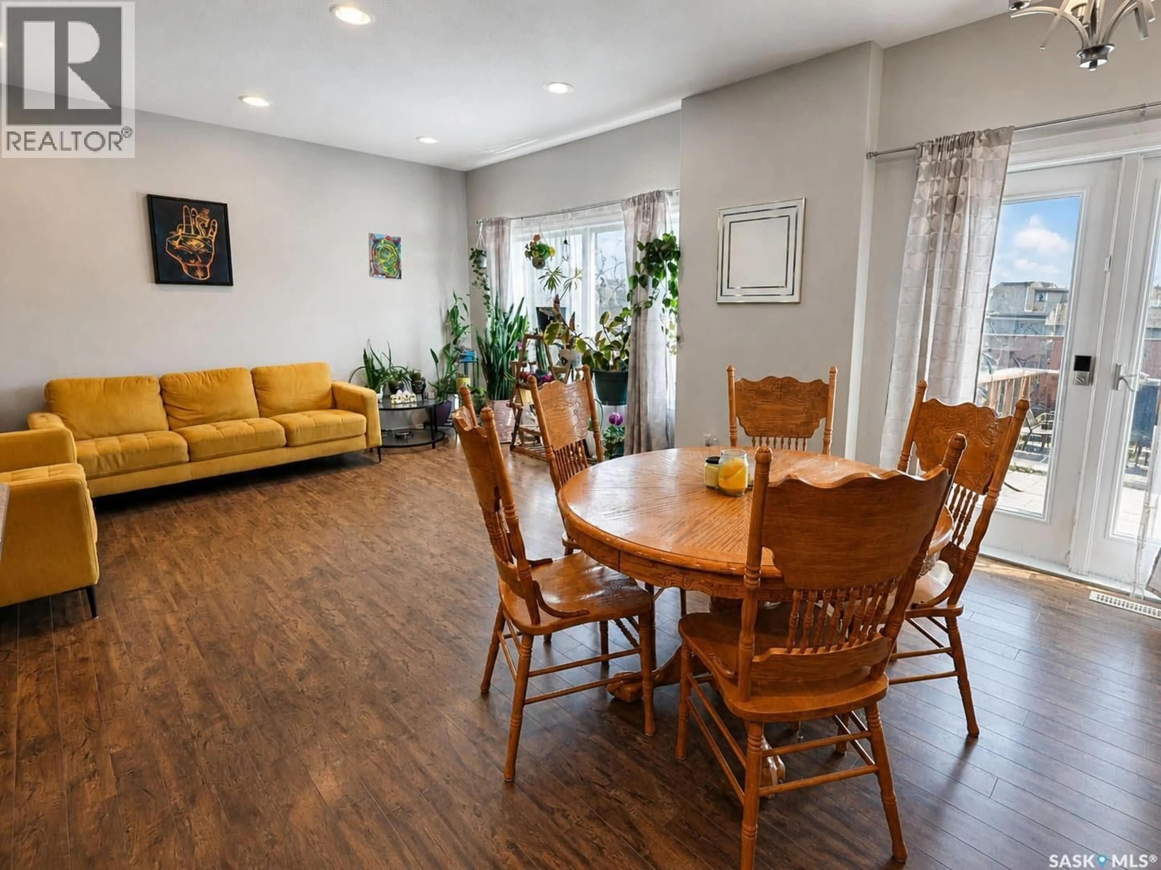 Dining room, wood/laminate floor for 28 JACK MATHESON CRESCENT, Prince Albert Saskatchewan S6V8E6
