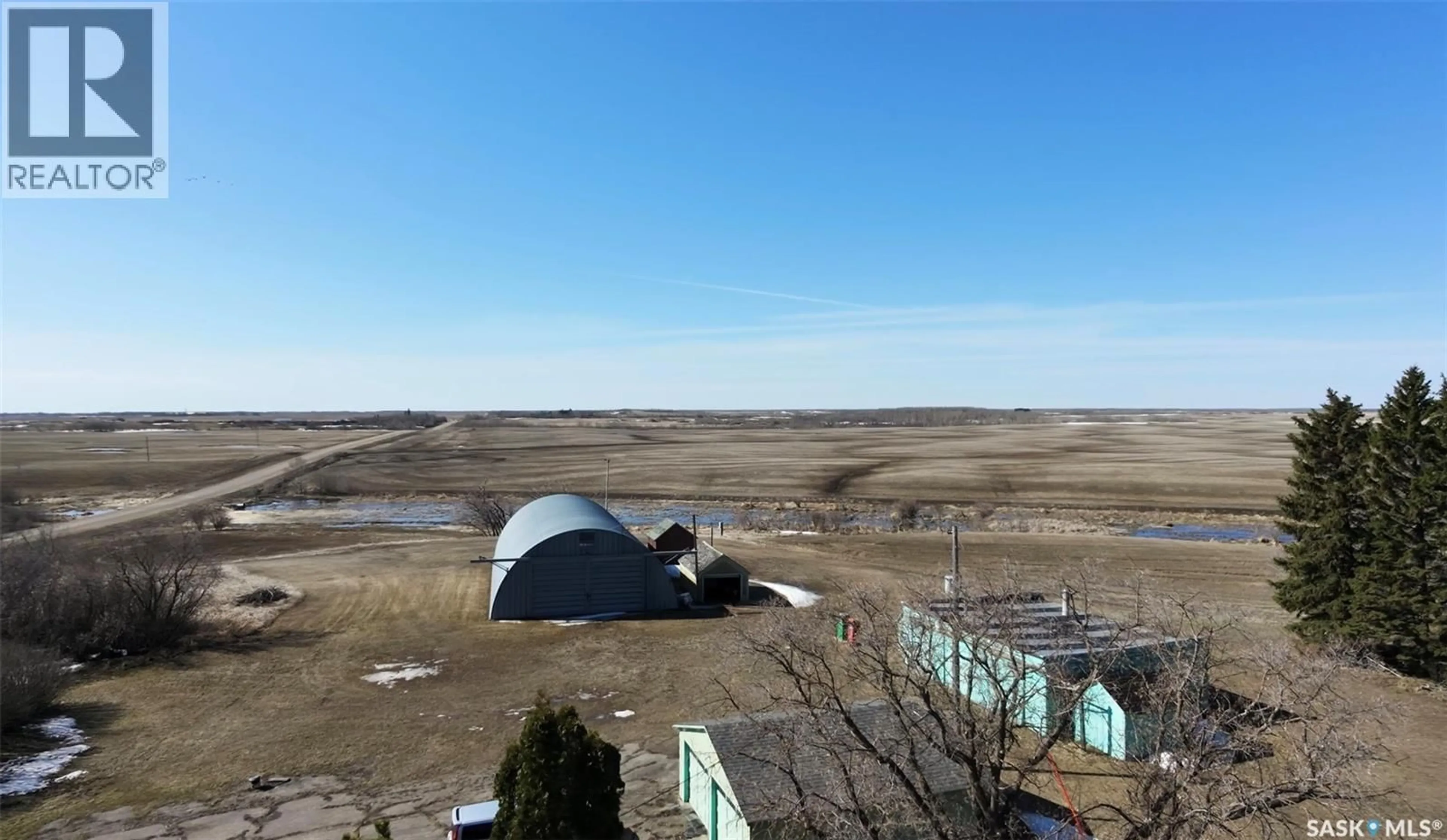 A pic from outside/outdoor area/front of a property/back of a property/a pic from drone, water/lake/river/ocean view for INSINGER ACREAGE, Insinger Rm No. 275 Saskatchewan S0A1Y0