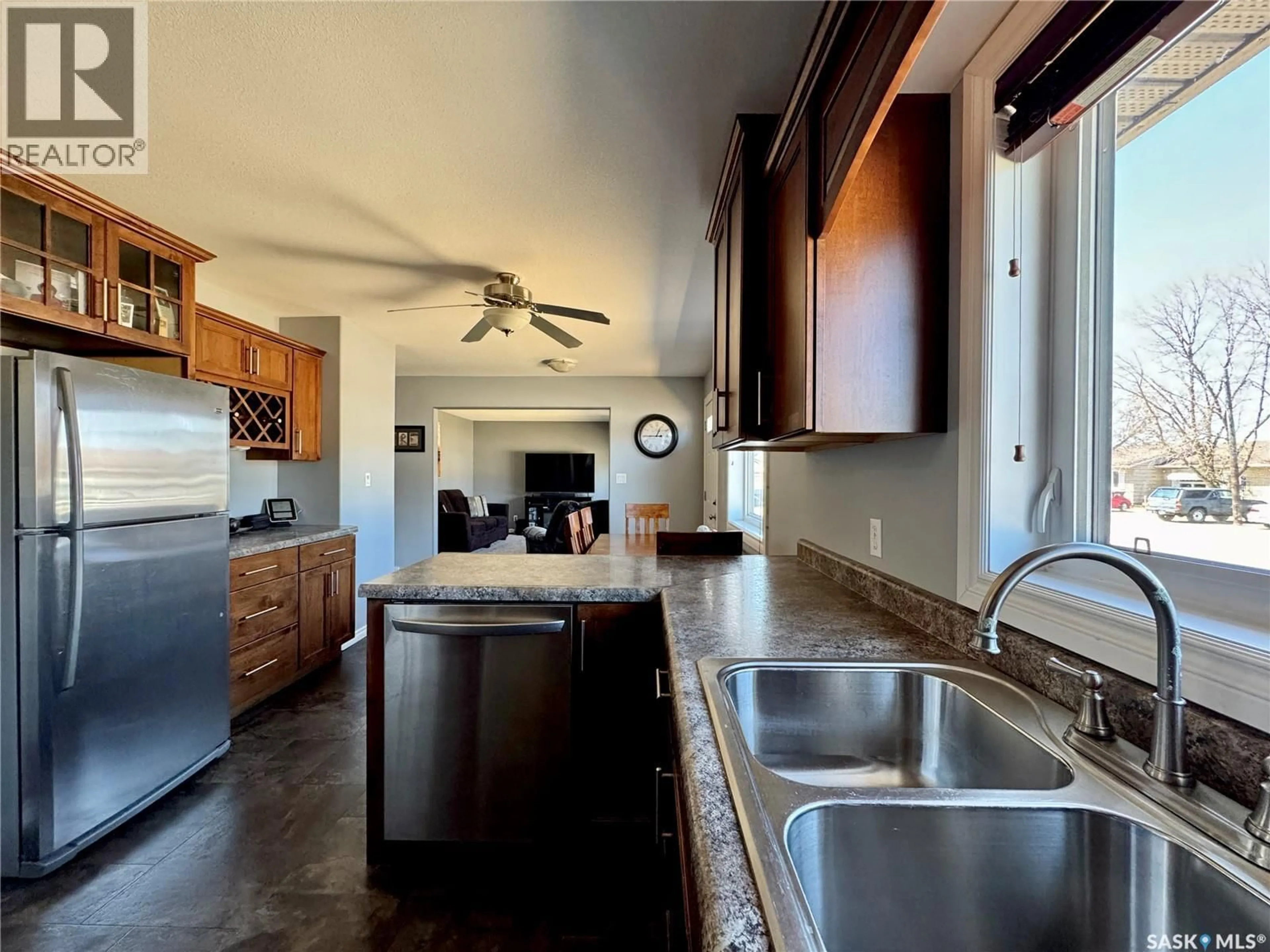 Open concept kitchen, ceramic/tile floor for 320 3RD STREET, Bredenbury Saskatchewan S0A0H0