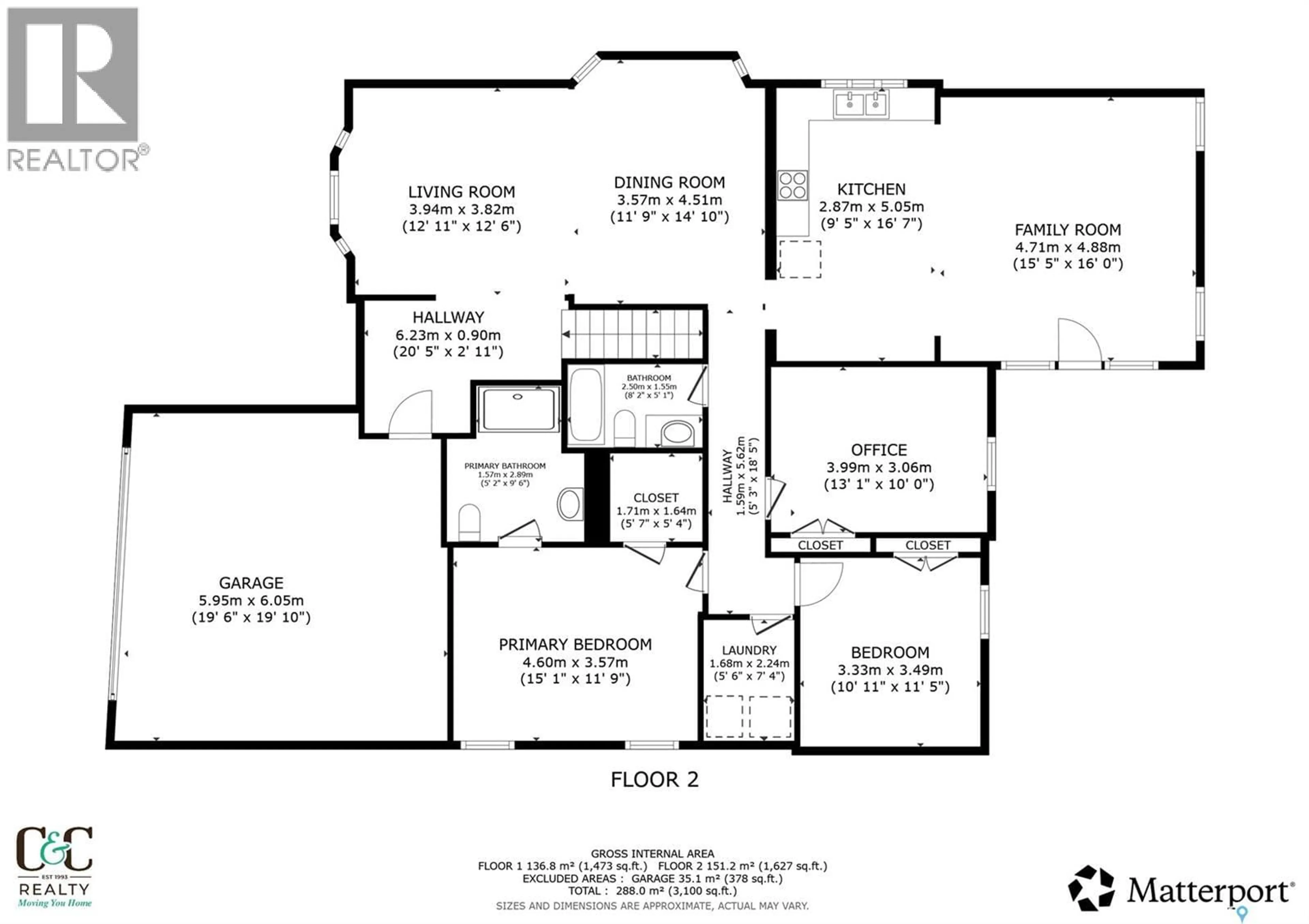 Floor plan for 3311 ROBINSON STREET, Regina Saskatchewan S4S1V9