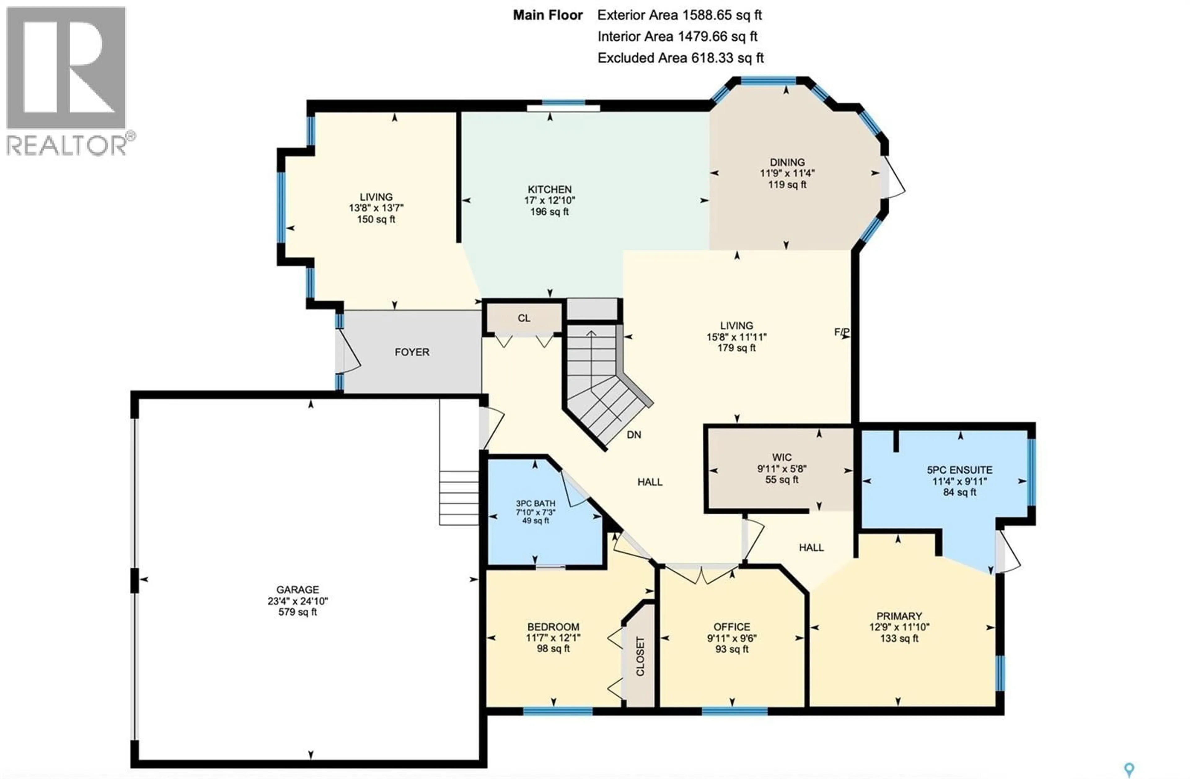 Floor plan for 623 HIGHLAND DRIVE, Swift Current Saskatchewan S9H4Z5