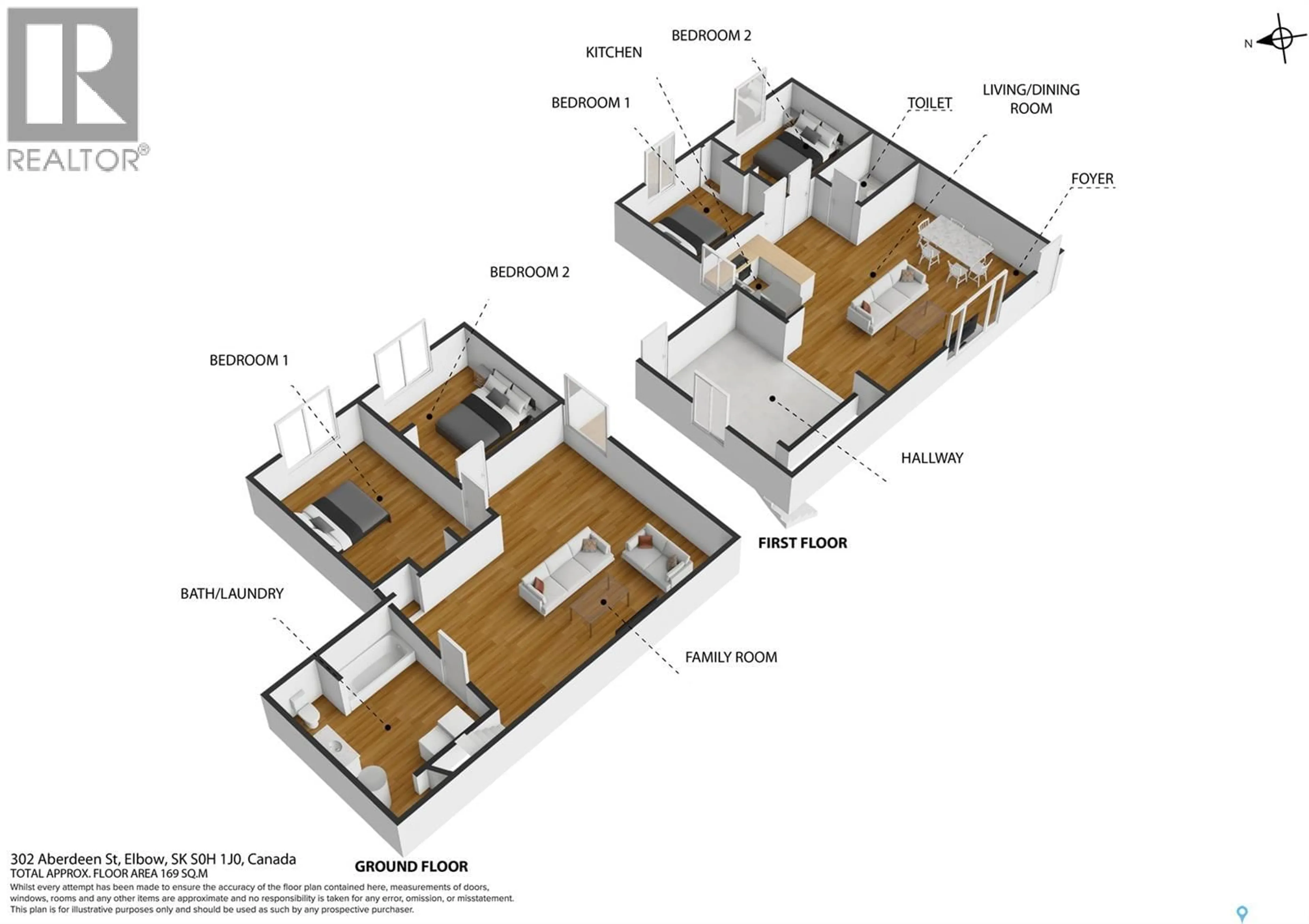 Floor plan for 302 ABERDEEN STREET, Elbow Saskatchewan S0H1J0