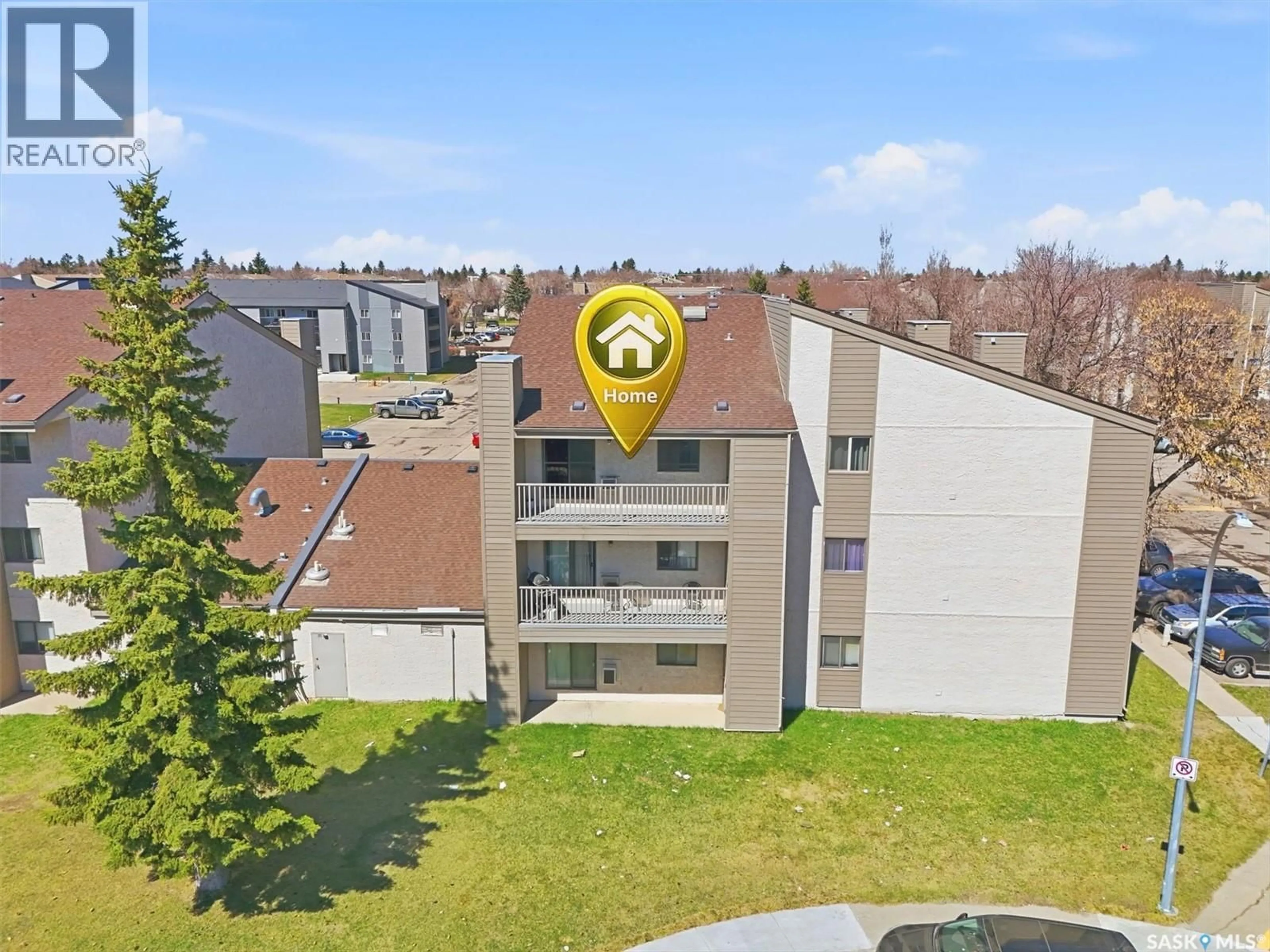 A pic from outside/outdoor area/front of a property/back of a property/a pic from drone, building for 203A - 310 TAIT PLACE, Saskatoon Saskatchewan S7H5L7