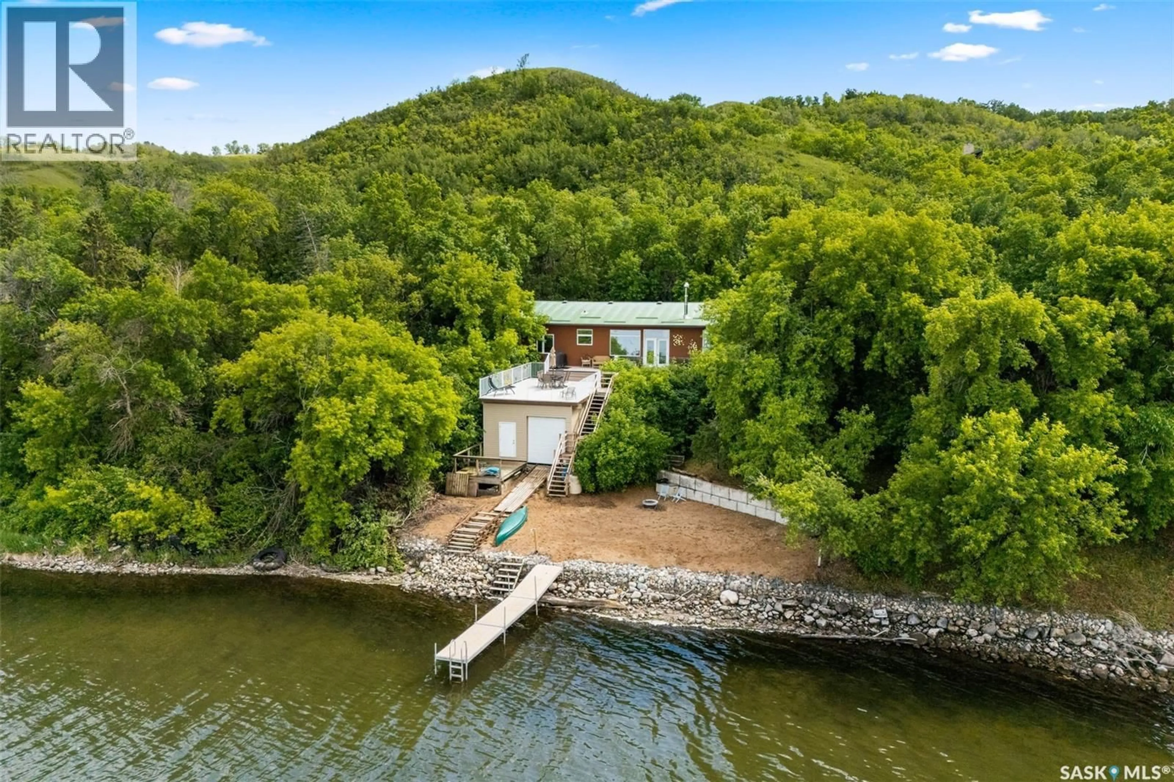 A pic from outside/outdoor area/front of a property/back of a property/a pic from drone, water/lake/river/ocean view for 819 SIOUX AVENUE, Fort Qu'Appelle Saskatchewan S0G1S0