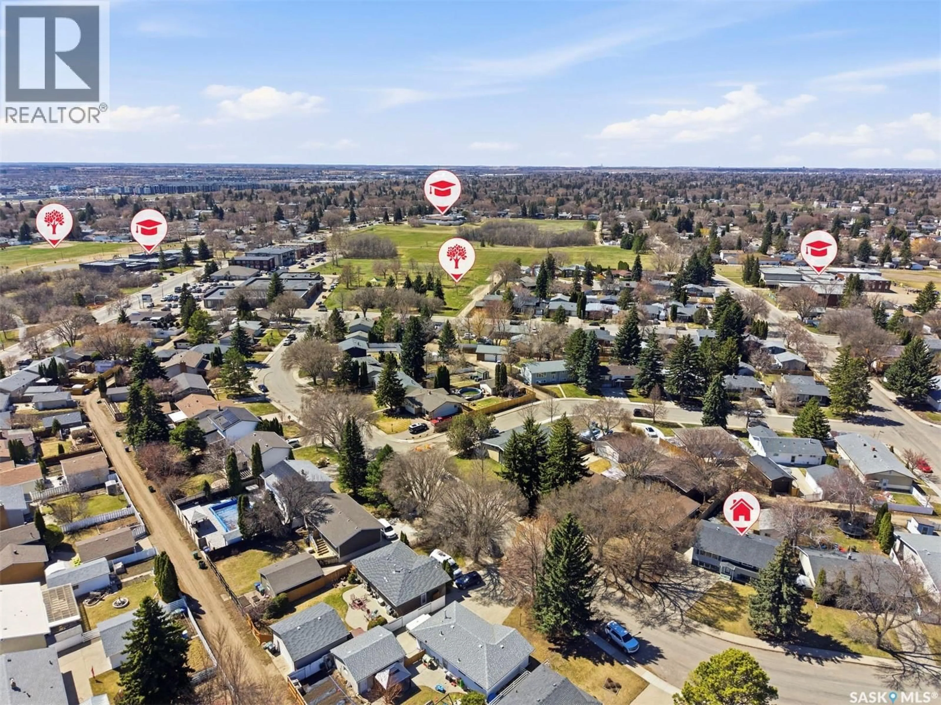 A pic from outside/outdoor area/front of a property/back of a property/a pic from drone, street for 1310 CENTRE EAST, Saskatoon Saskatchewan S7J3A9