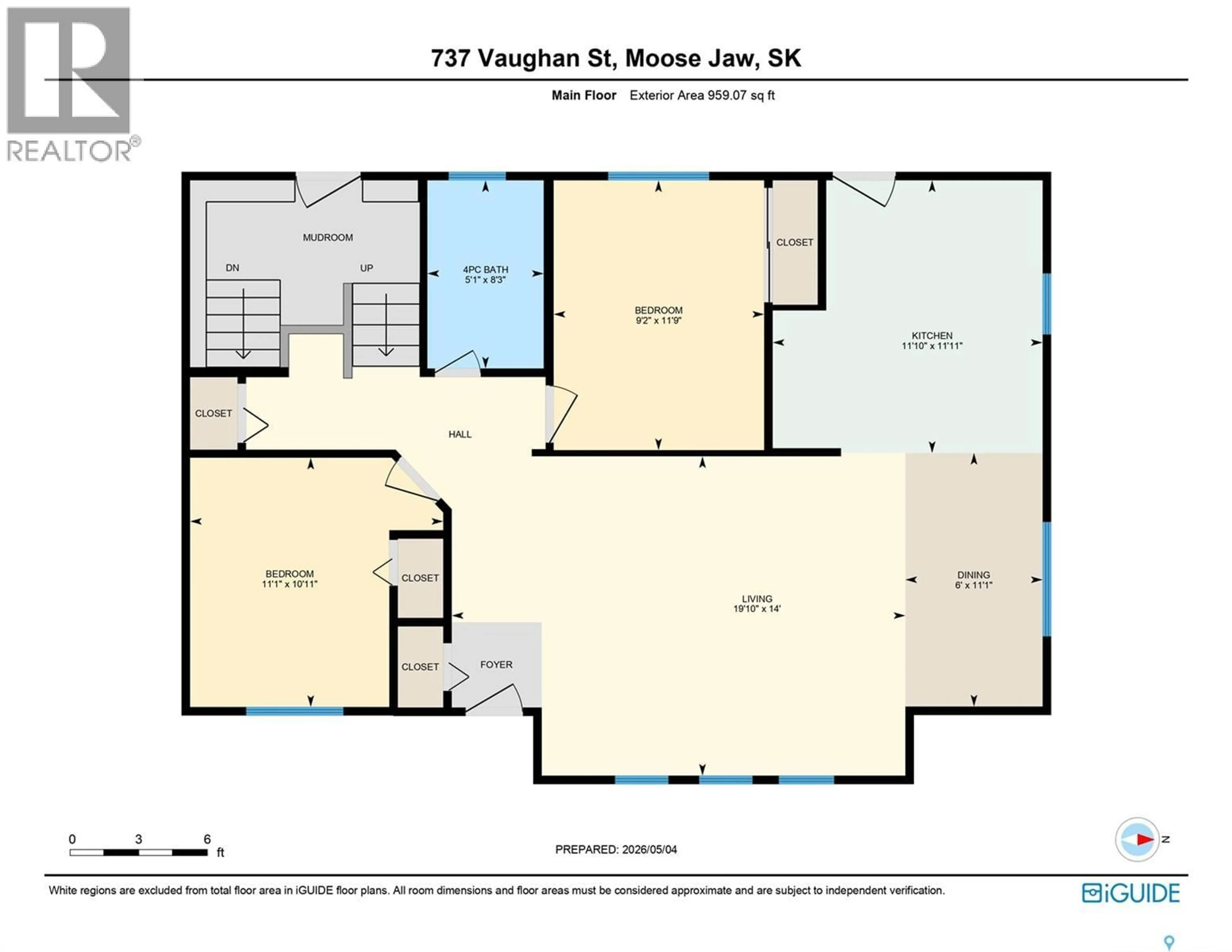 Floor plan for 737 VAUGHAN STREET, Moose Jaw Saskatchewan S6H5N4