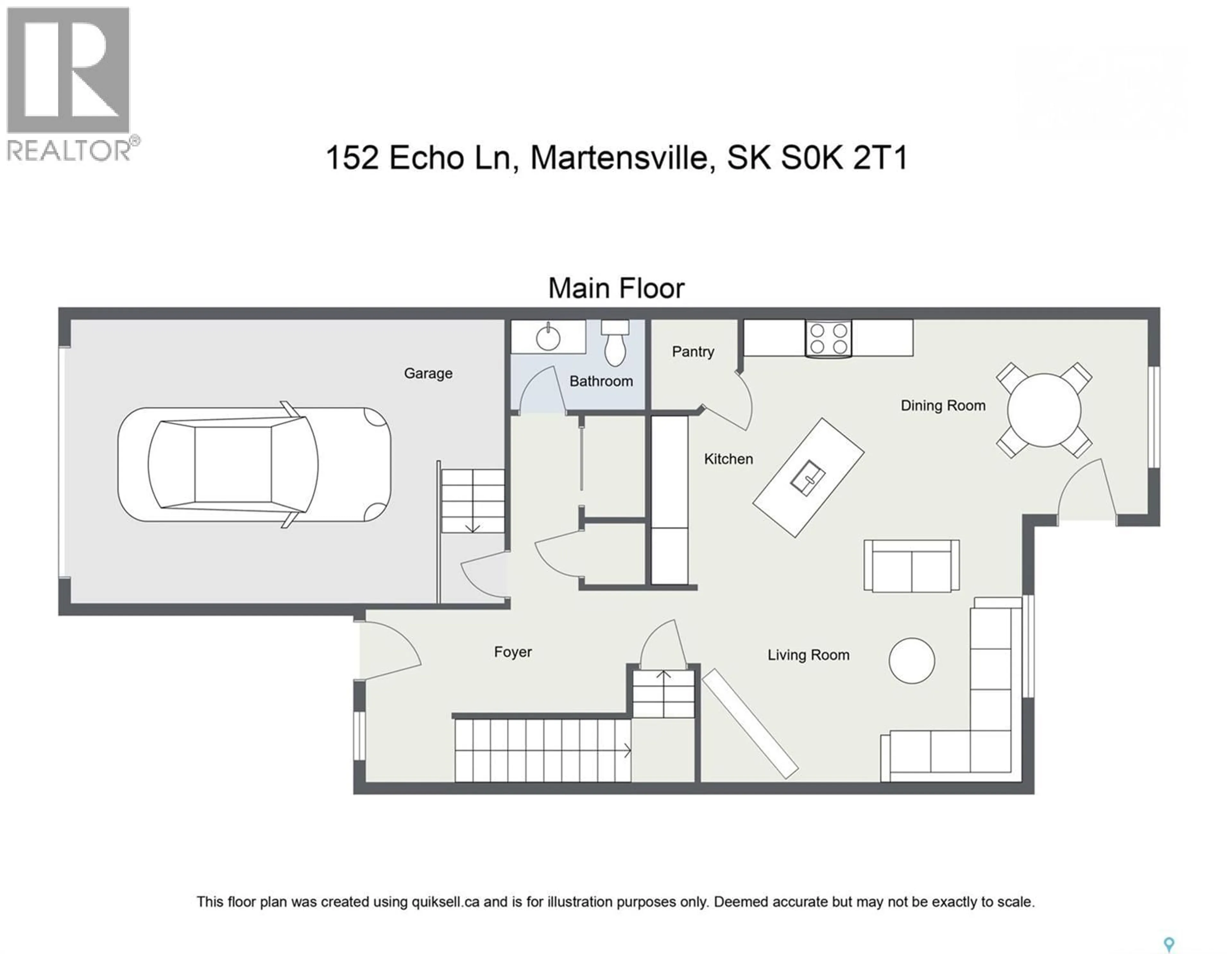 Floor plan for 152 ECHO LANE, Martensville Saskatchewan S0K2T1