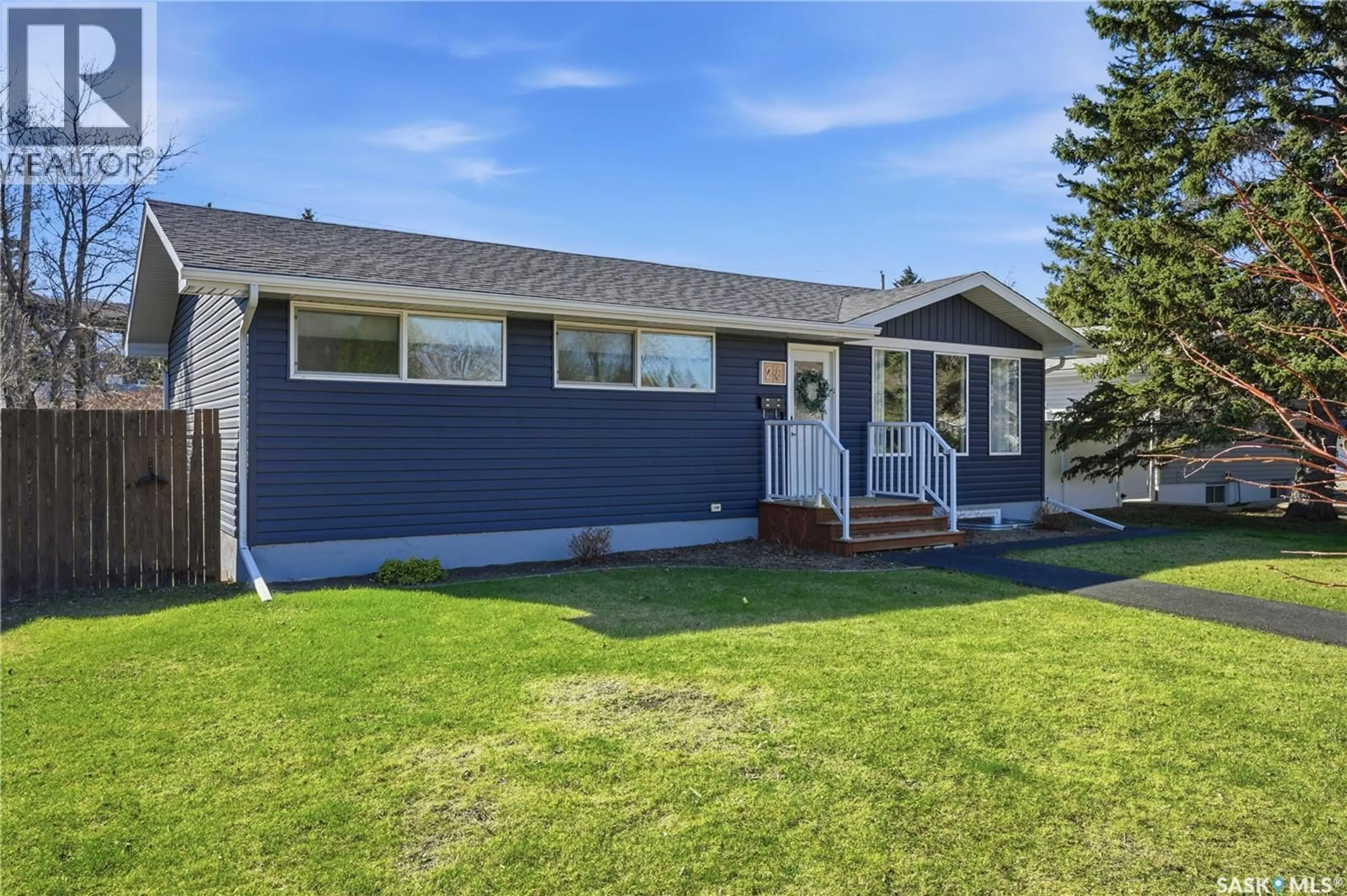 Home with vinyl exterior material, street for 28 OLIVER CRESCENT, Saskatoon Saskatchewan S7H3C8